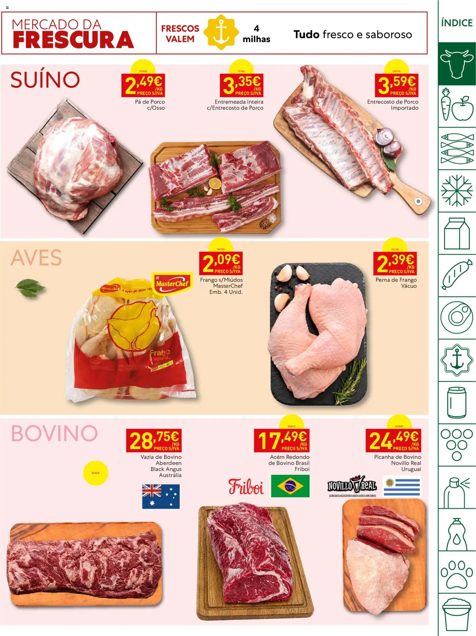 Recheio folheto │ válido de 20/10/2026 | Página: 3 | Produtos: Frango, Pá de porco, Entremeada, Pá