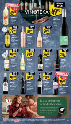 Náhled letáku Albert leták - Hypermarket od 17.06.2026 | Strana: 39 | Produkty: Primitivo, Vinotéka, Víno Motýl, Láhev
