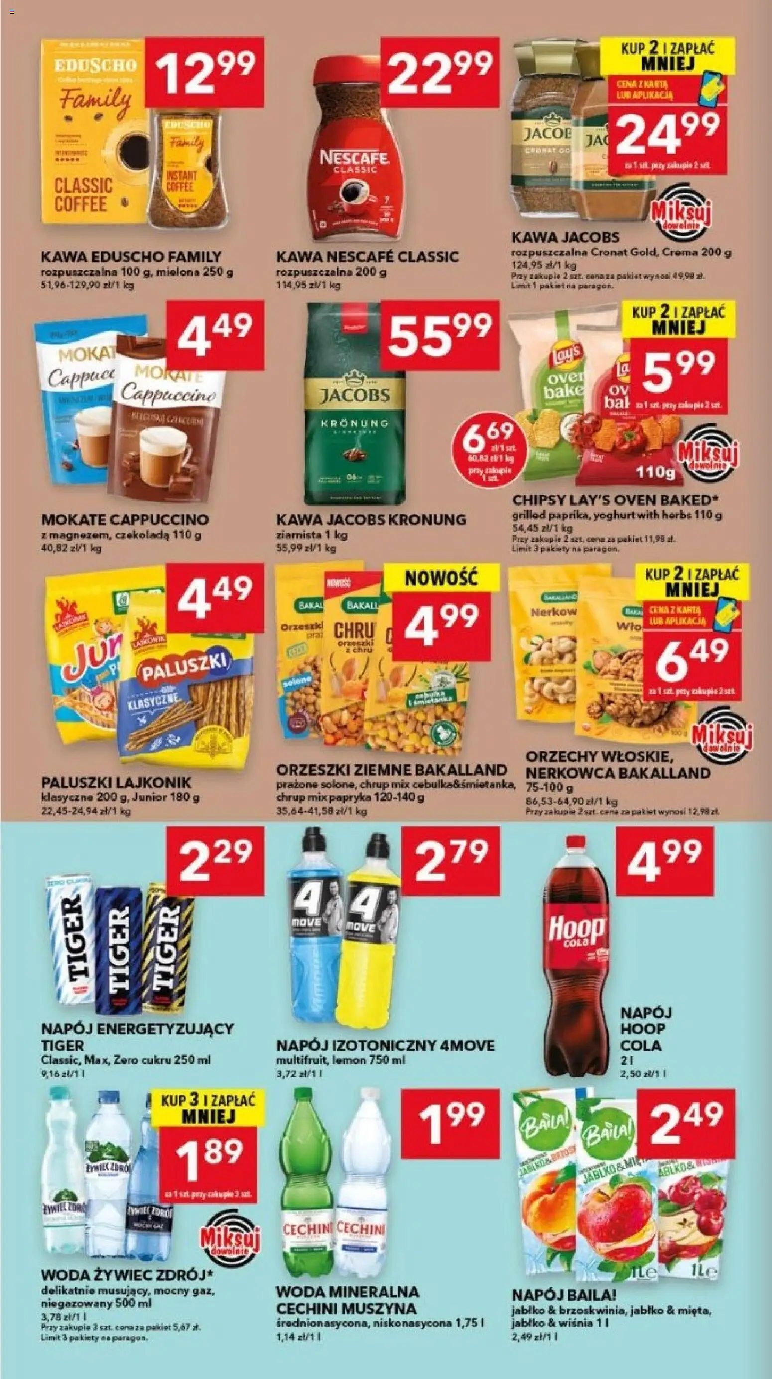 Lewiatan gazetka - Bydgoszcz od 08.10.2026 | Strona: 6 | Produkty: Woda mineralna, Jacobs, Kawa nescafe, Woda
