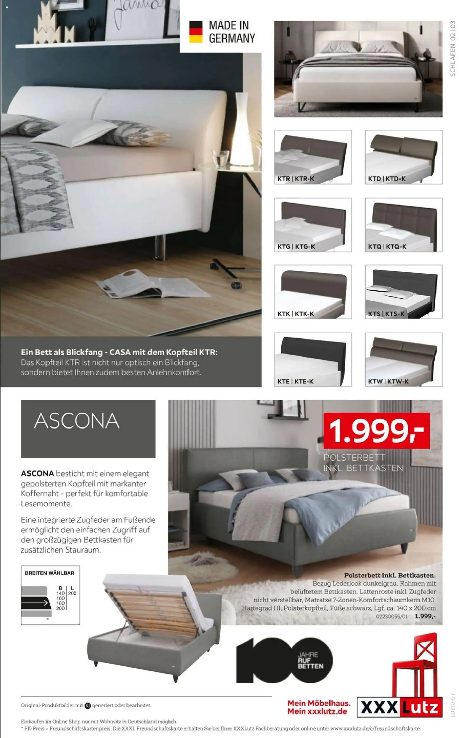 XXXLutz RUF BETTEN Spezial – gültig ab 03.10.2026 | Seite: 3 | Produkte: Bett, Matratze, Polsterbett