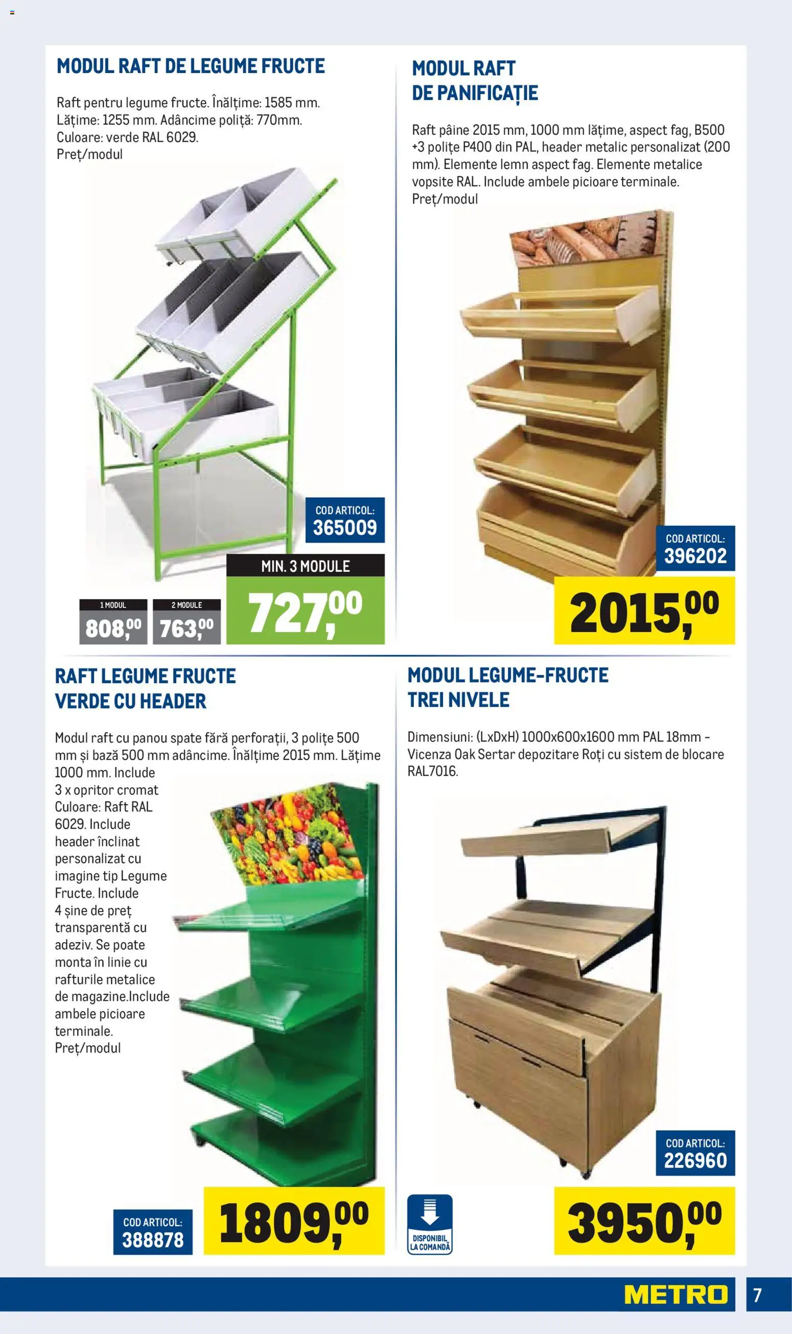 Noul catalog Metro – valabil de la 01.04.2026 | Pagină: 7 | Produse: Raft, Pâine, Legume, Fructe