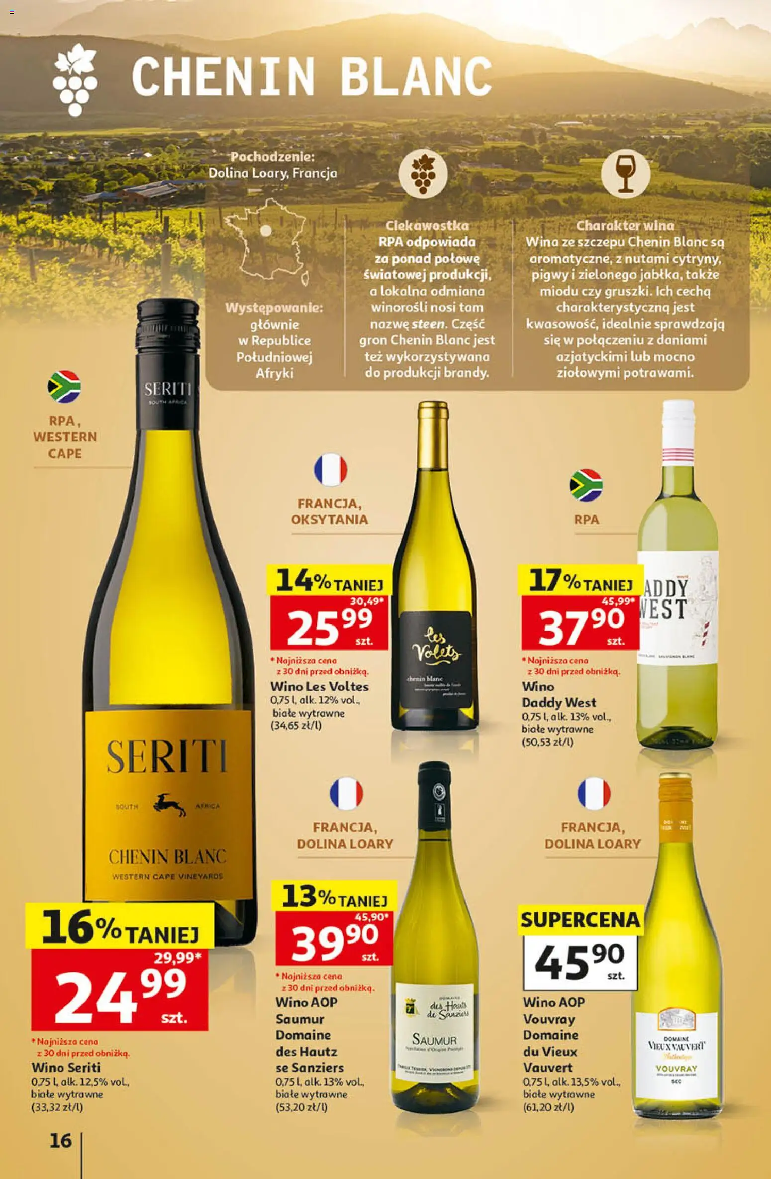 Auchan gazetka - Katalog Wino od 05.10.2026 | Strona: 16 | Produkty: Wino