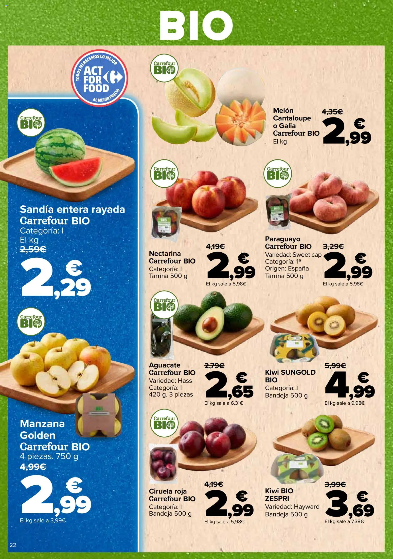 Carrefour Tendencias │ válido desde el 26/06/2026 | Página: 22 | Productos: Φορτιστής, Kiwi, Manzana, Bandeja