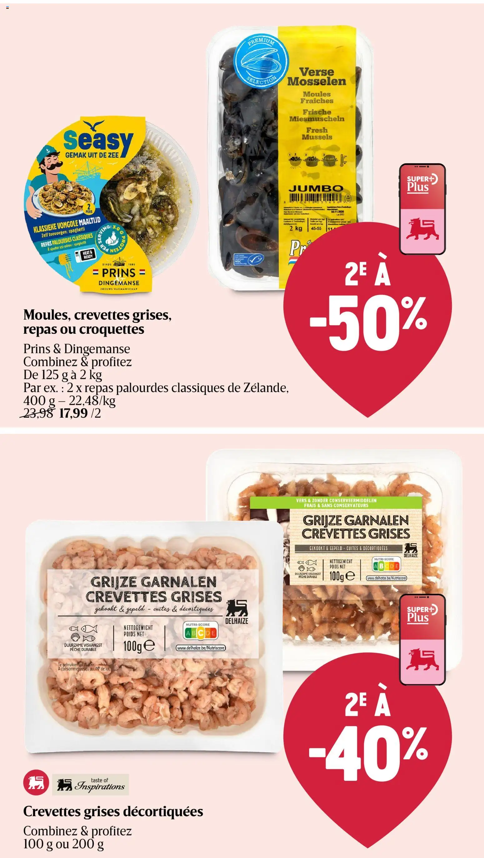 {H1} | Pagina: 16 | Producten: Mosselen, Spaghetti, Garnalen