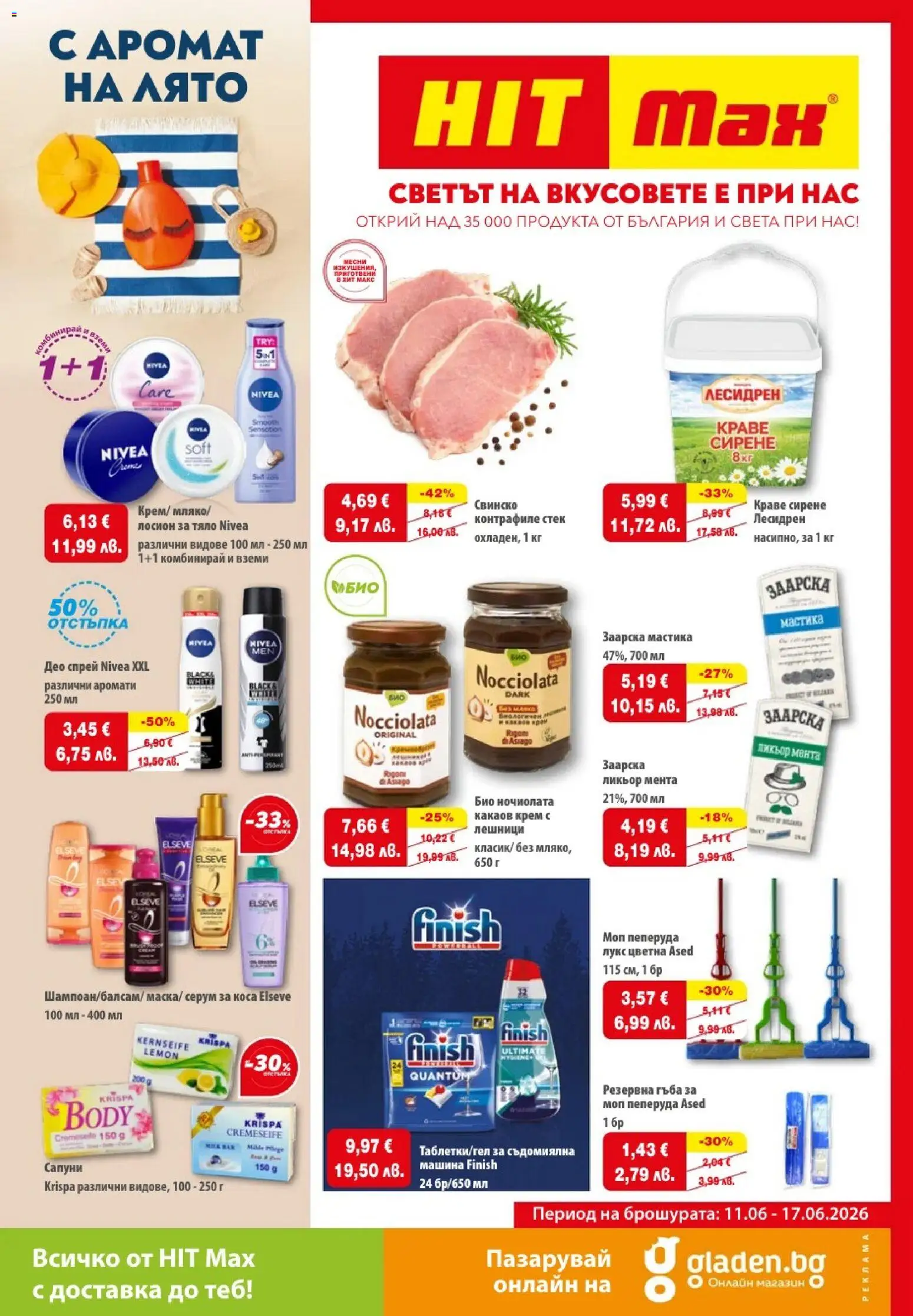 {H1} | Страница: 1 | Продукти: Сирене, Лосион, Мента, Какаов крем