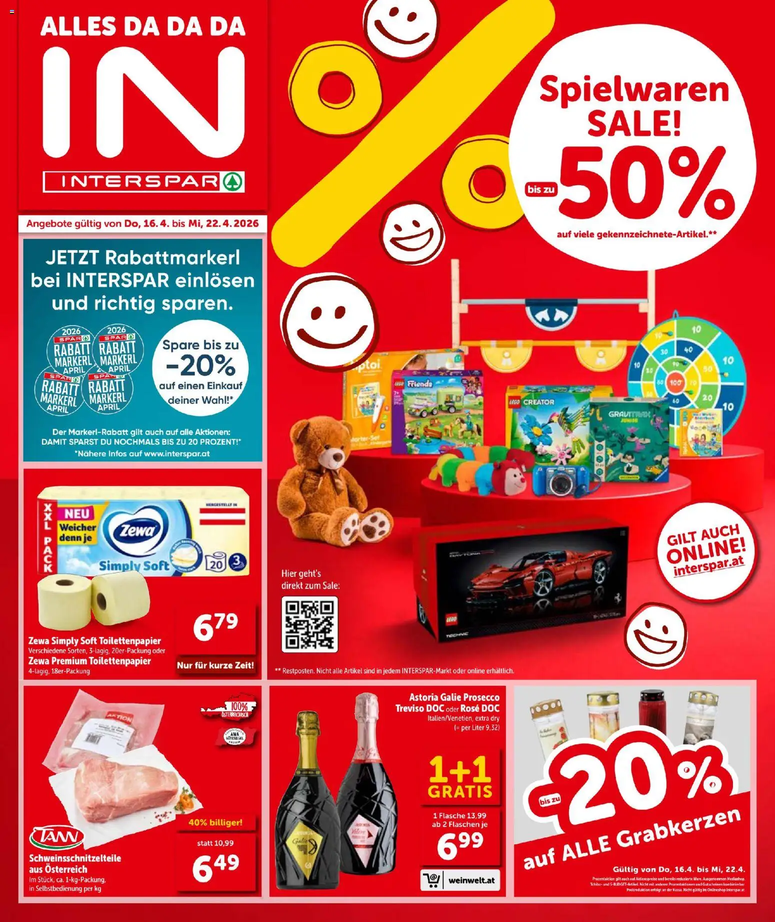 Interspar - Flugblatt gültig ab 16.04.2026 | Seite: 1 | Produkte: Marhalábszár