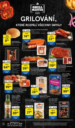 Náhled letáku Tesco Grill Master Marinovaná vepřová krkovice, Tesco Grill Master Marinovaná vepřová krkovice 600 g, více druhů od 24.06.2026 | Strana: 16
