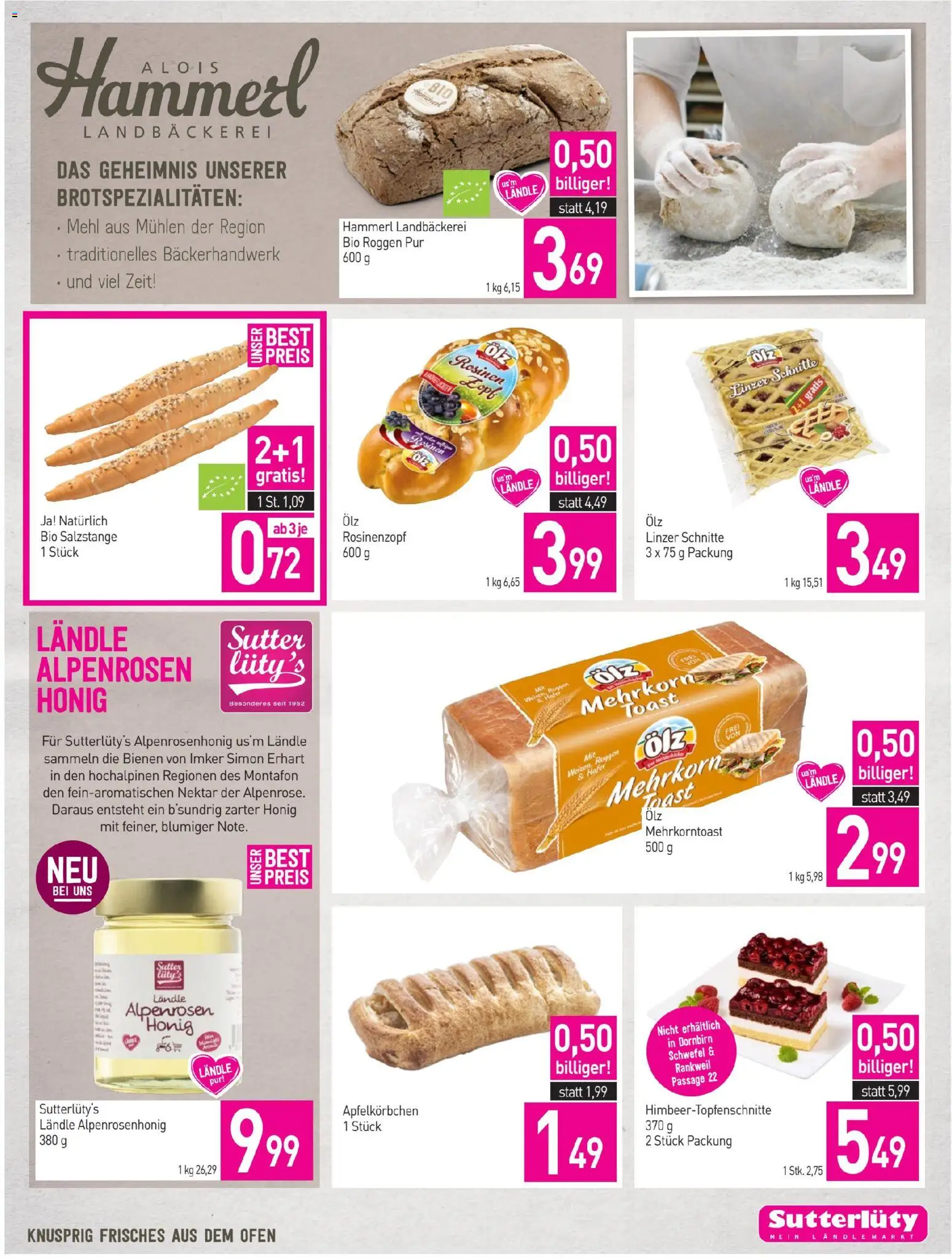 Sutterlüty Flugblatt gültig ab 21.05.2026 | Seite: 7 | Produkte: Rosinen, Ofen