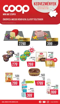 COOP - Mini & Abc & Szuper / Mecsek - amely érvényes a következő dátumtól: 18.06.2026