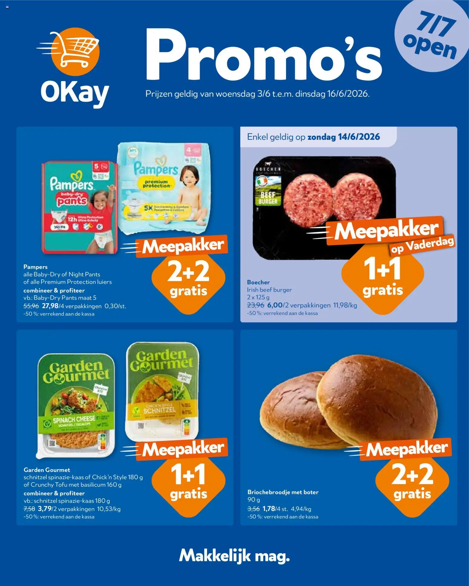 {H1} | Pagina: 1 | Producten: Schnitzel, Pampers, Boter