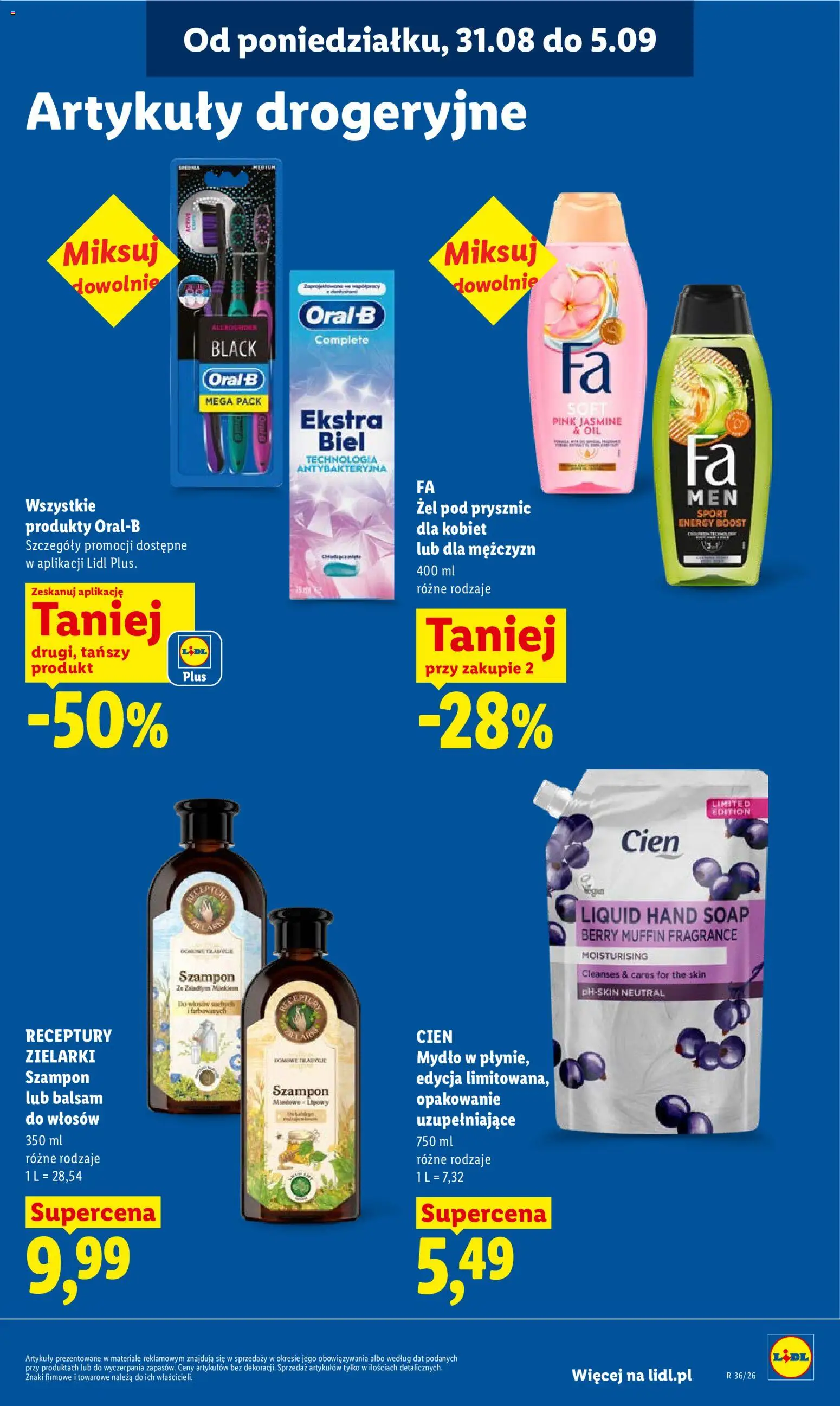 Lidl Polsko leták od 31.08.2026 | Strana: 81 | Produkty: Mýdlo, Cien
