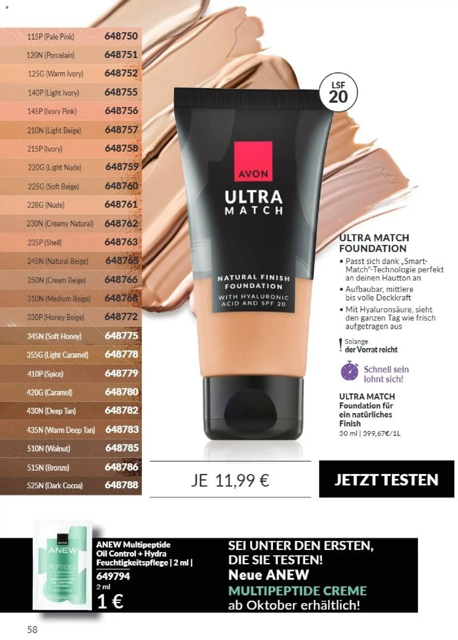 AVON Katalog September 2026 – gültig ab 01.09.2026 | Seite: 54 | Produkte: Finish, Creme, Foundation