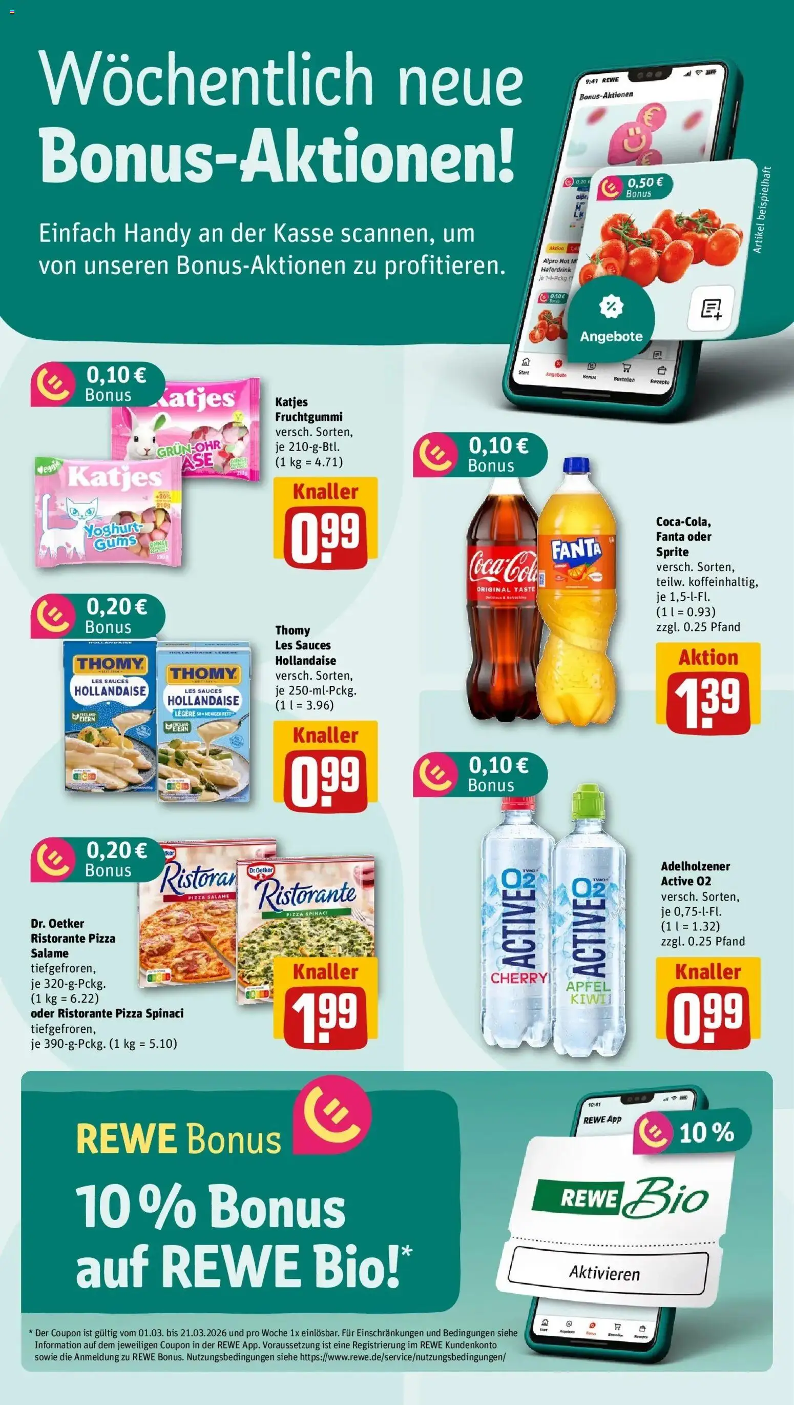 Rewe Prospekt Neunburg Vorm Wald	 – gültig ab 15.03.2026 | Seite: 2 | Produkte: Ristorante, Thomy les sauces, Äpfel, Haferdrink