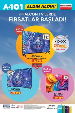 29 Ekim 2026 tarihinden itibaren geçerli olan A101 kataloğu önizlemesi | Sayfa: 4 | Ürünler: TV