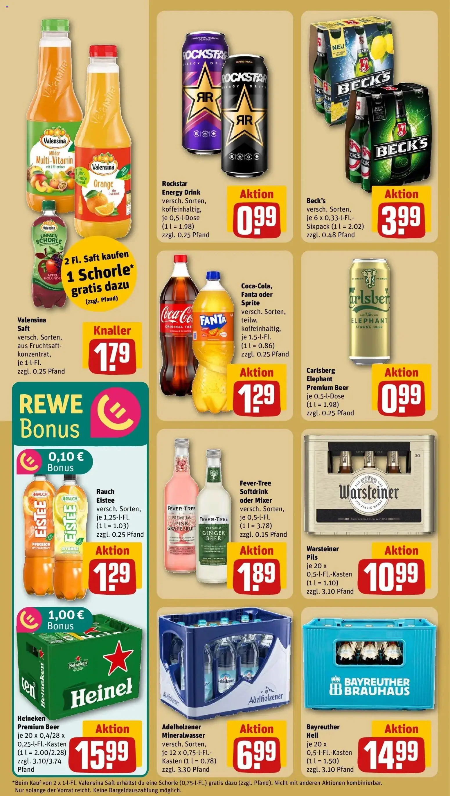 Rewe Prospekt Saarbrücken / Klarenthal	 – gültig ab 12.04.2026 | Seite: 18 | Produkte: Sprite, Mineralwasser, Pfirsich, Fruchtsaft