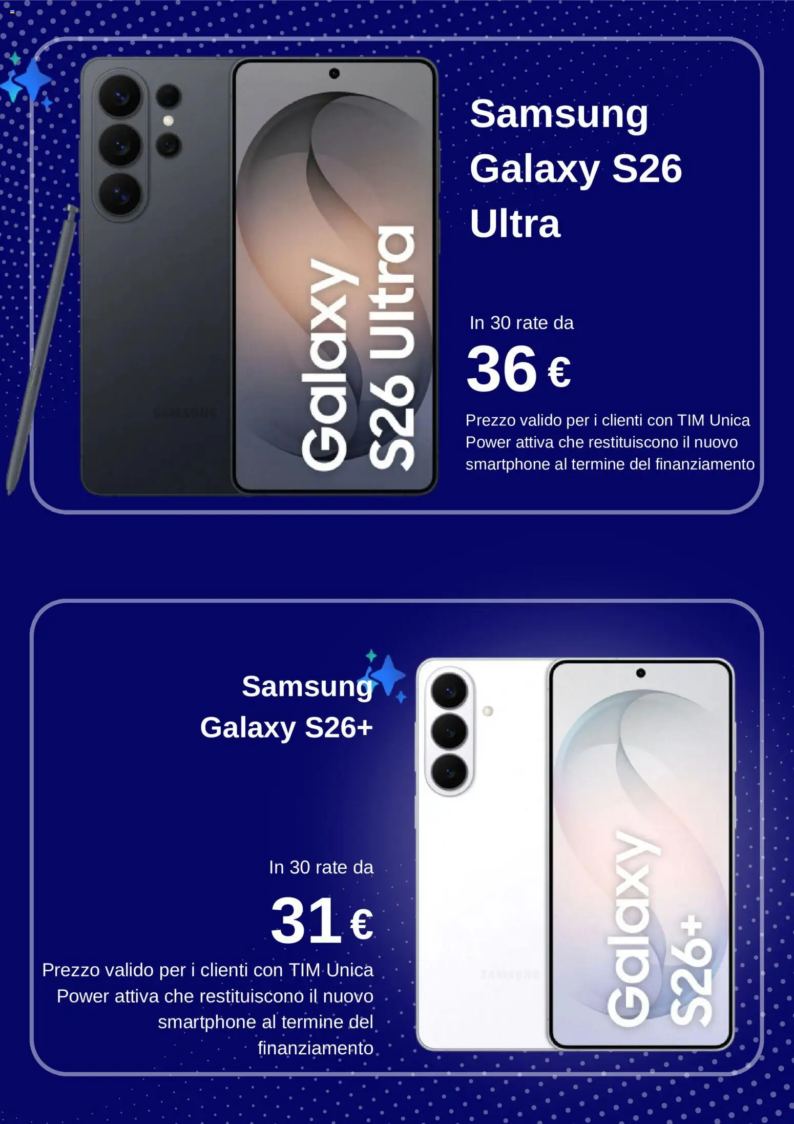 Volantino TIM del 18.05.2026 | Pagina: 4 | Prodotti: Samsung Galaxy, Smartphone, Samsung