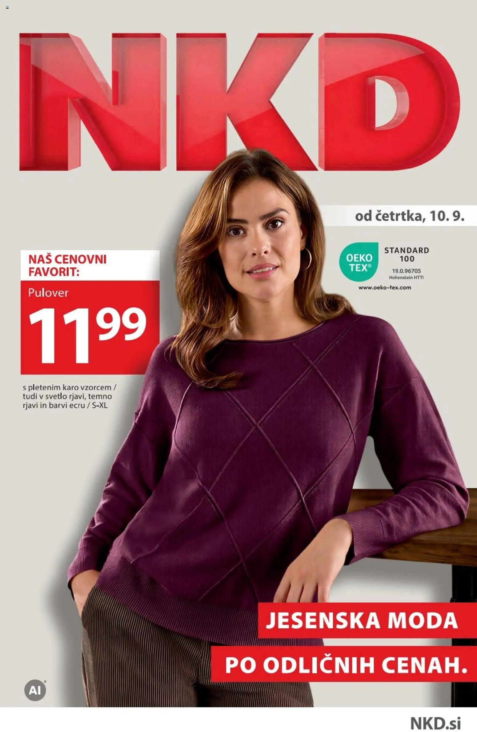 Novi NKD katalog ponudbe – veljaven od 10.09.2026 | Stran: 1 | Izdelki: Pulover