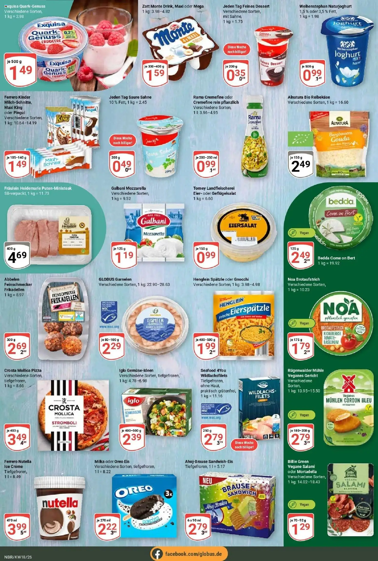 Globus Prospekt Neubrandenburg	 – gültig ab 27.04.2026 | Seite: 14 | Produkte: Eier, Creme, Exquisa, Eis