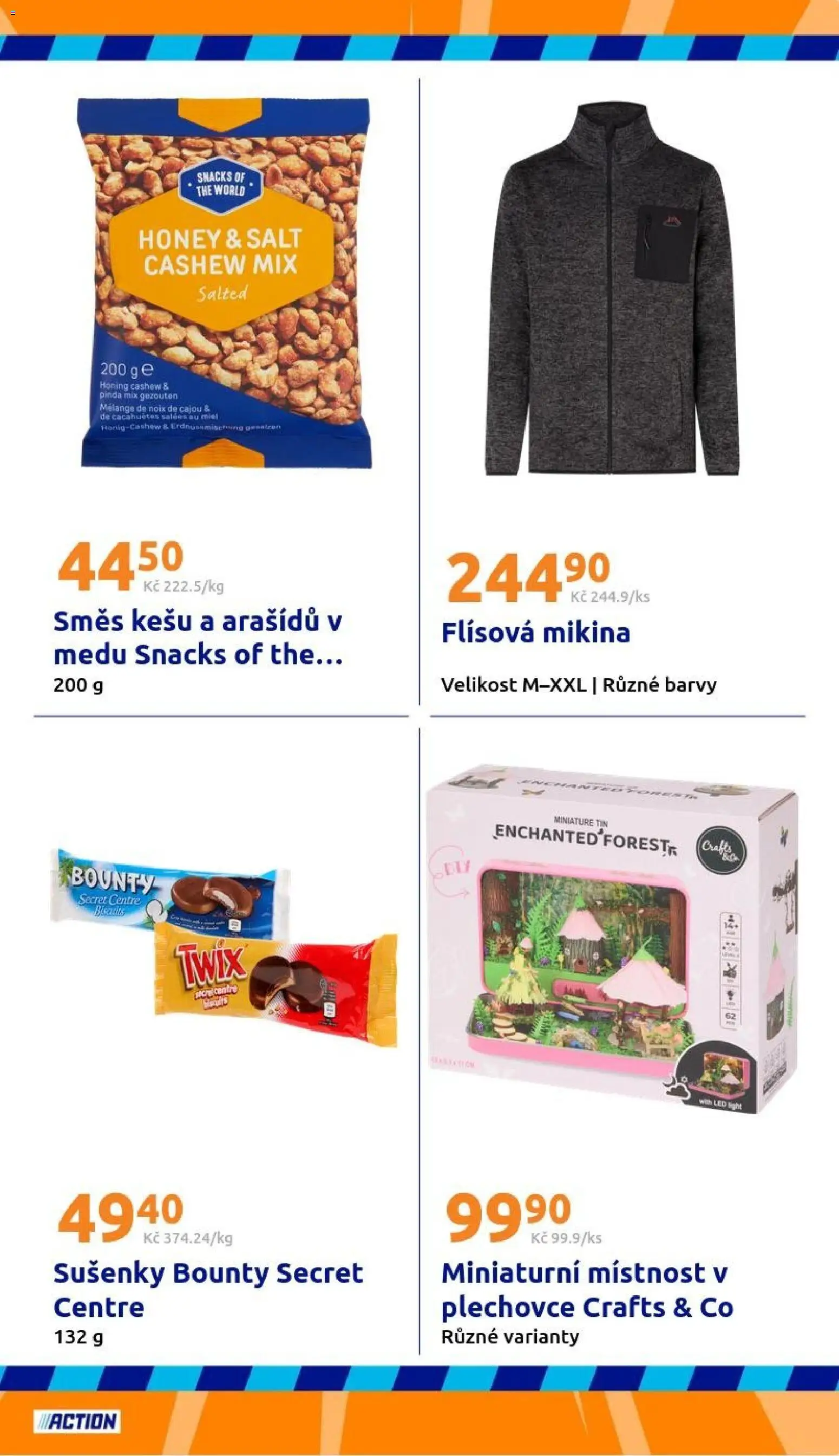 Action leták od 16.09.2026 | Strana: 21 | Produkty: Kešu, Mikina, Twix, Barvy