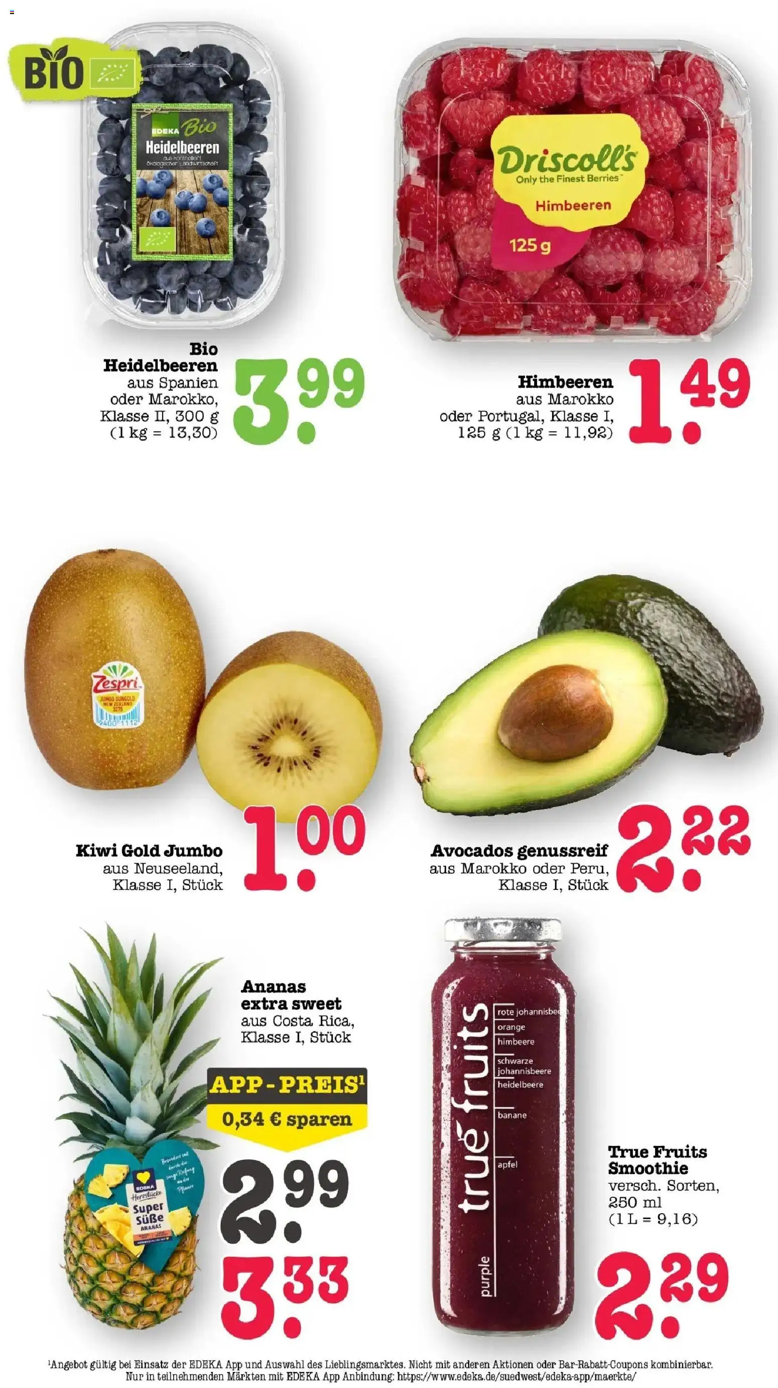Edeka prospekt Offenbach	 – gültig ab 27.04.2026 | Seite: 40 | Produkte: Ananas, Heidelbeeren, Avocado, Kiwi