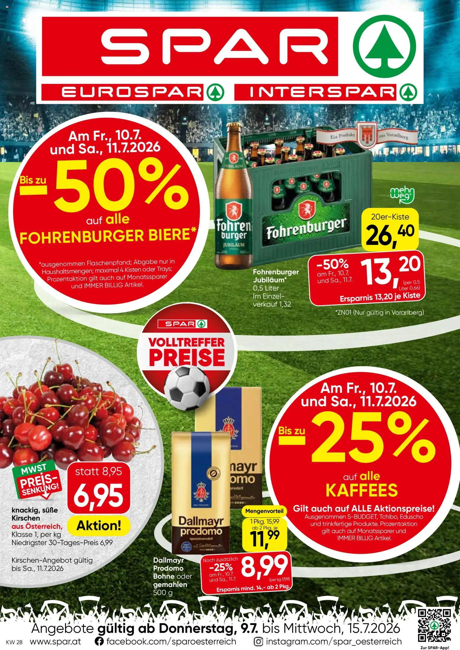 Spar Flugblatt - Vorarlberg gültig ab 09.07.2026 | Seite: 1