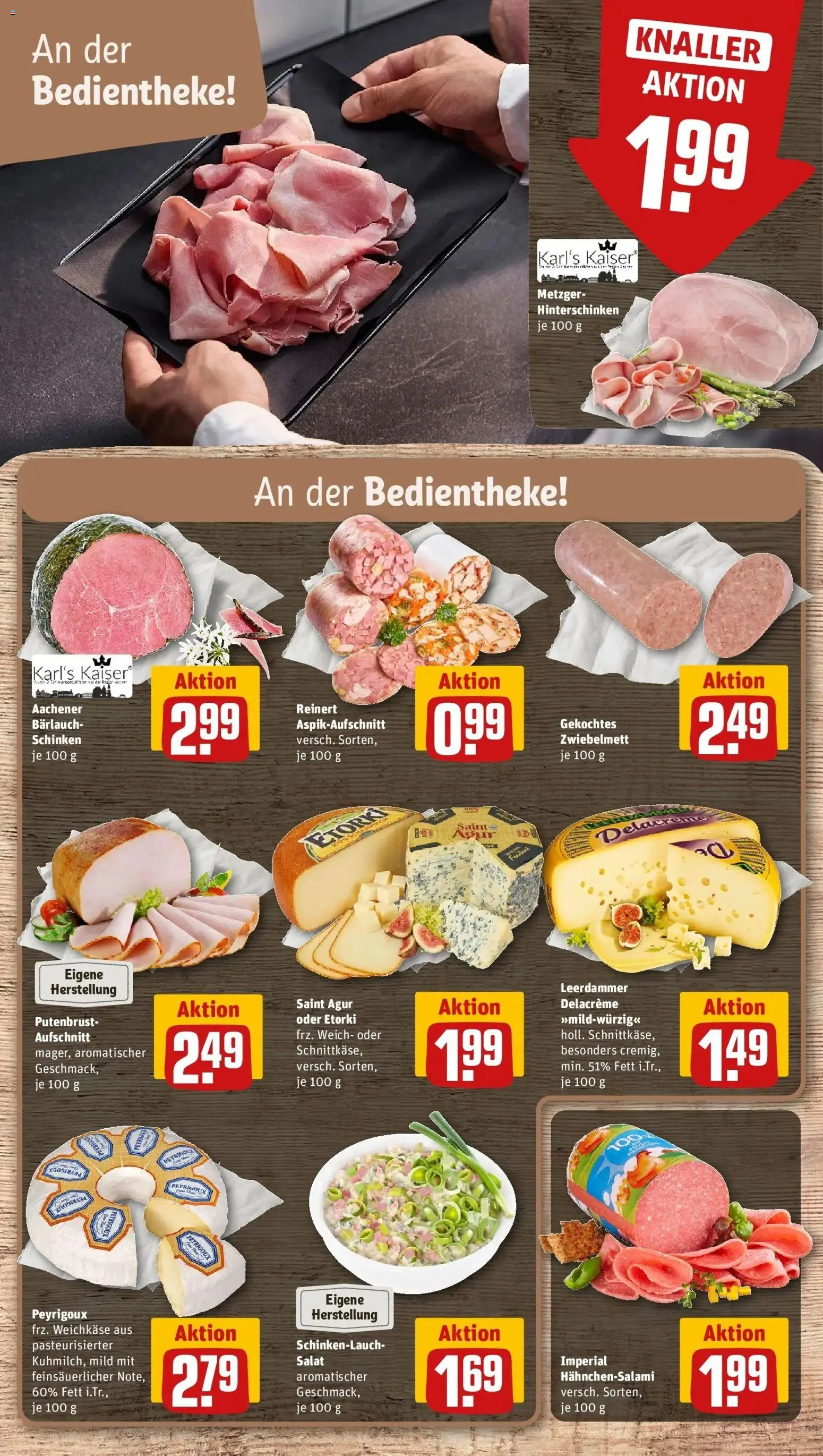 REWE Prospekt ab 14.09.2026 zum Blättern » Angebote | Seite: 7 | Produkte: Putenbrust, Leerdammer, Schinken, Salat