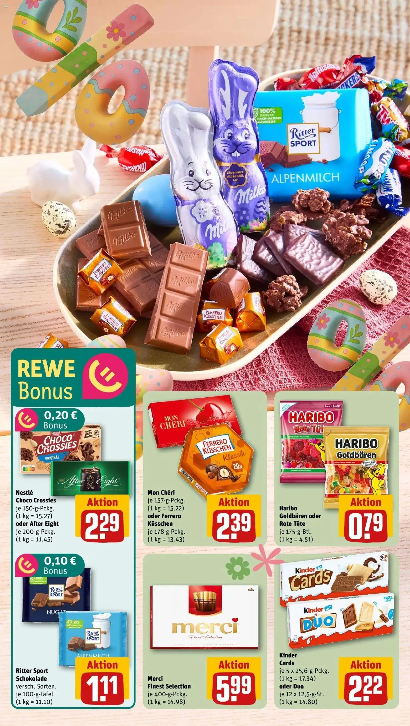 Rewe Prospekt Paderborn/Sennelager	 – gültig ab 23.03.2026 | Seite: 5 | Produkte: Merci, Ritter sport, Milka, Mon cheri