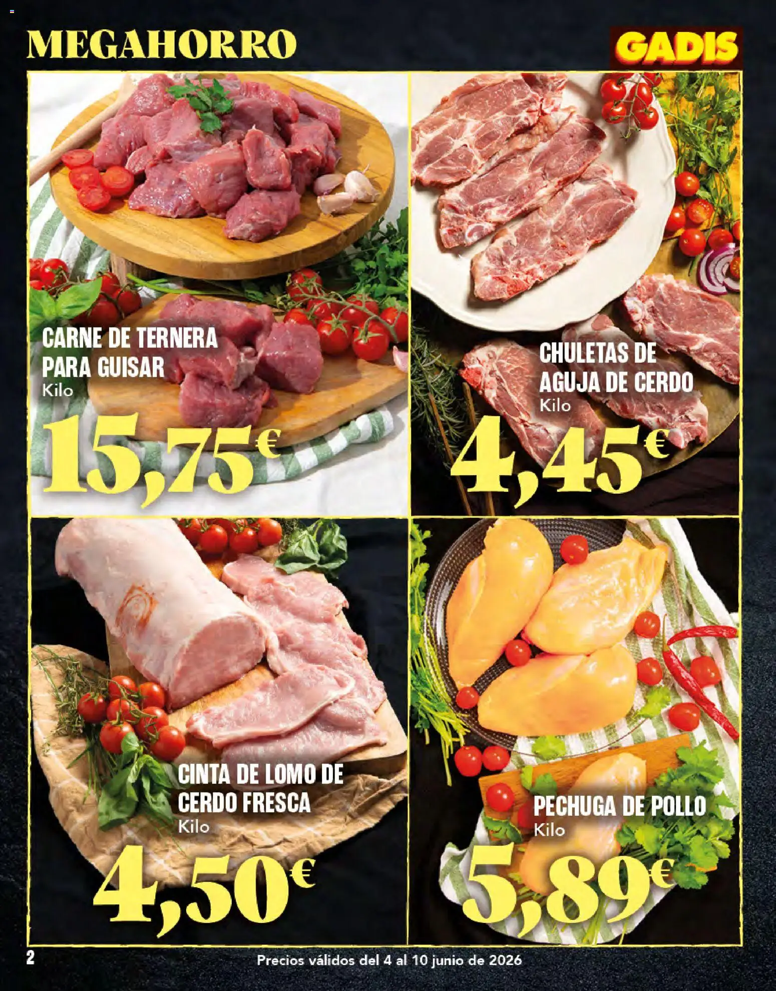Gadis folleto │ válido desde el 04.06.2026 | Página: 2 | Productos: Cerdo