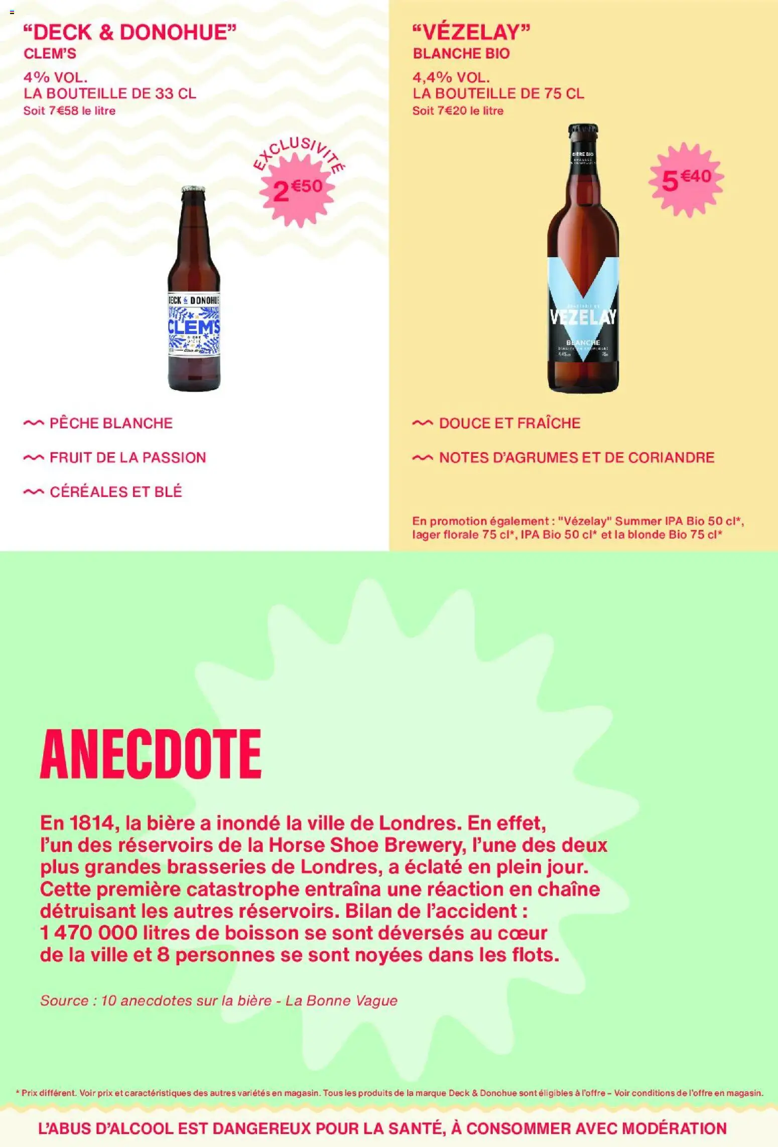 {H1} | Page: 20 | Produits: Fruit de la passion, Pêche, Bière, Céréales