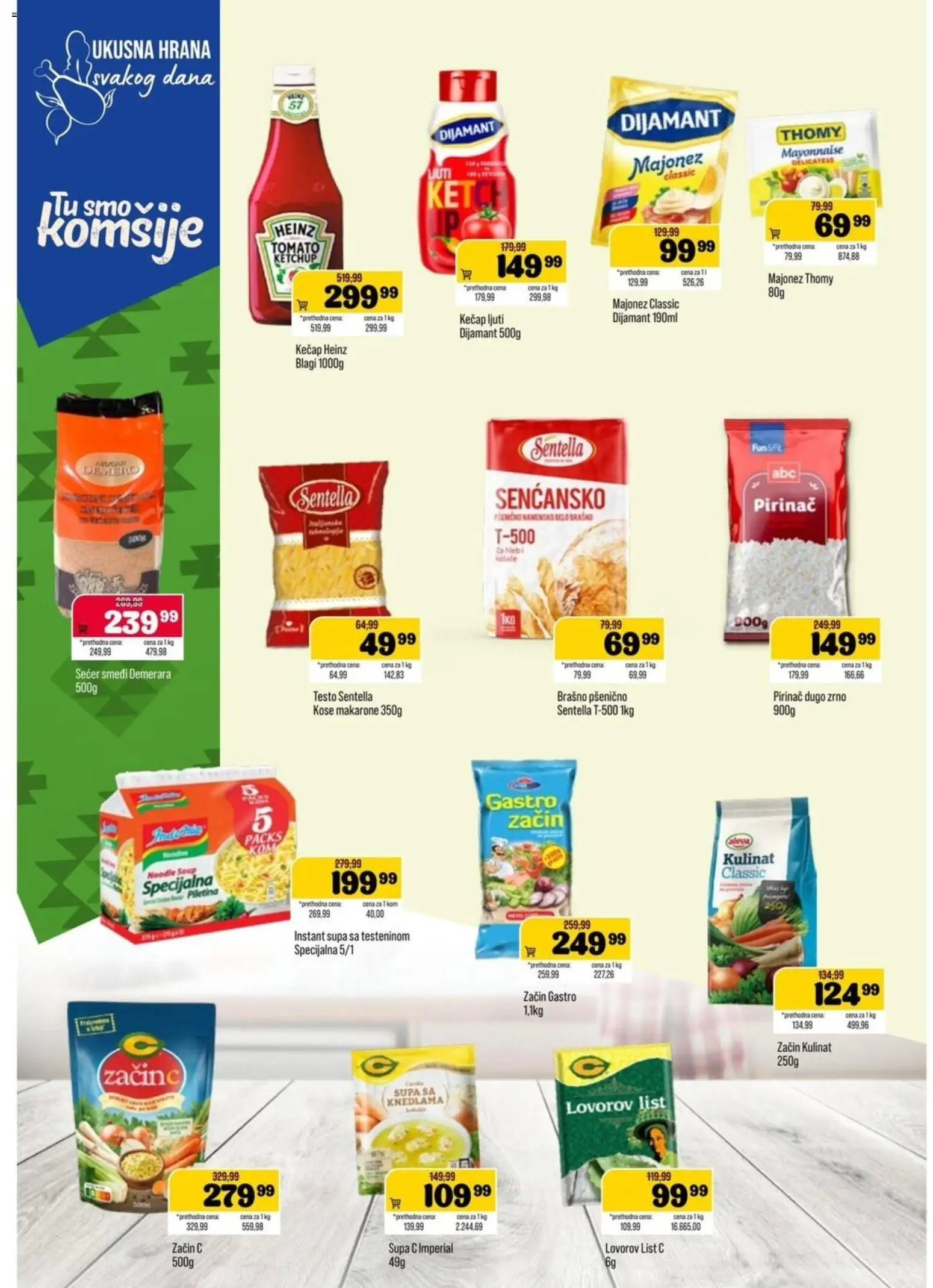Podunavlje katalog - važi od 29.07.2026 | Strana: 6 | Proizvode: Majonez, Kečap, Šećer, Pirinač