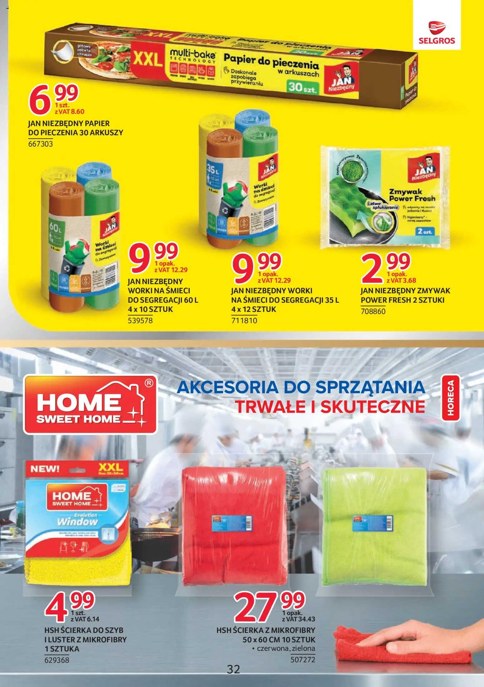 Selgros cash&carry gazetka - Markowe Produkty od 02.06.2026 | Strona: 28 | Produkty: Papier do pieczenia, Ścierka z mikrofibry