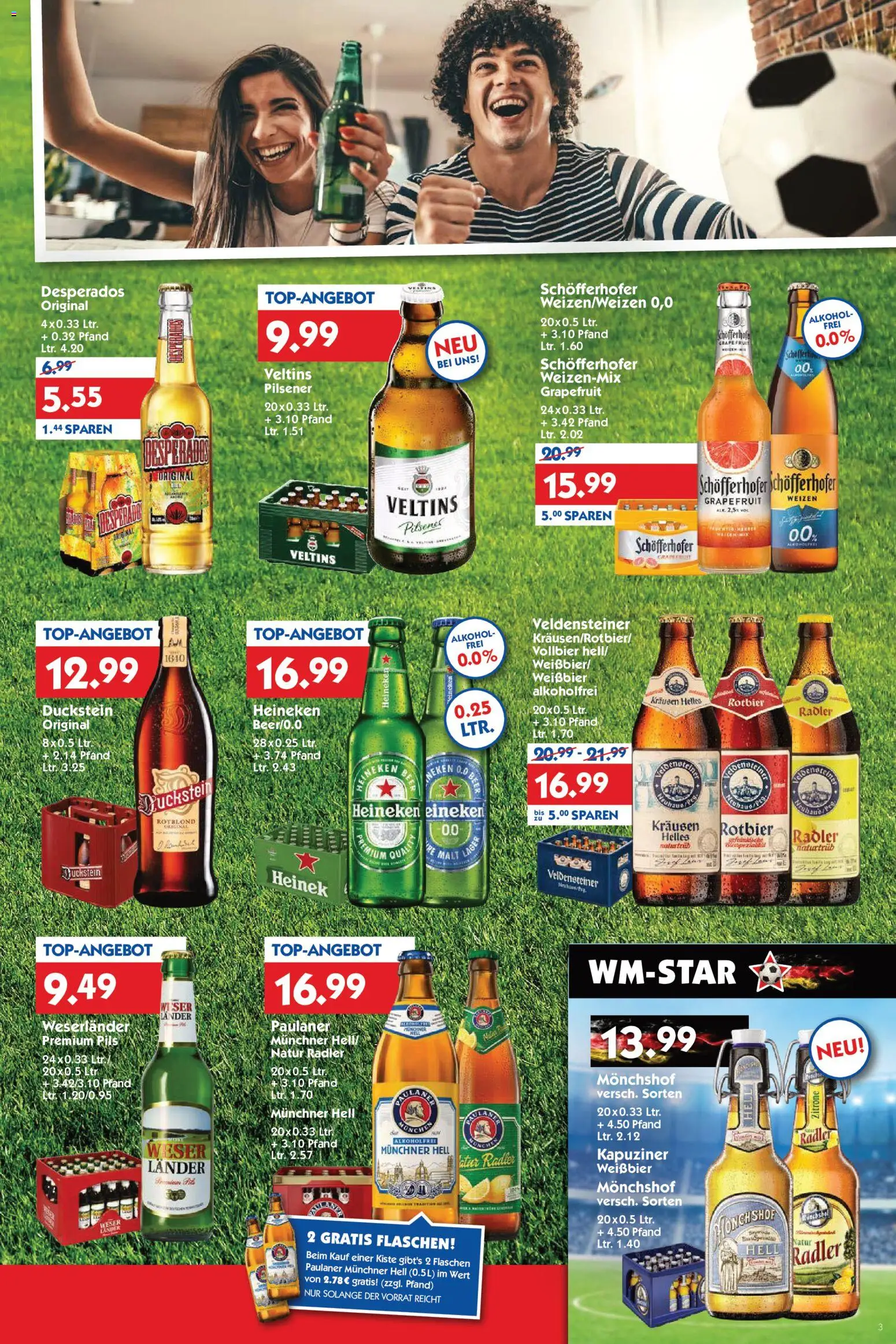 HOL’AB! Prospekt – gültig ab 15.06.2026 | Seite: 3 | Produkte: Weißbier, Pils, Desperados, Veltins