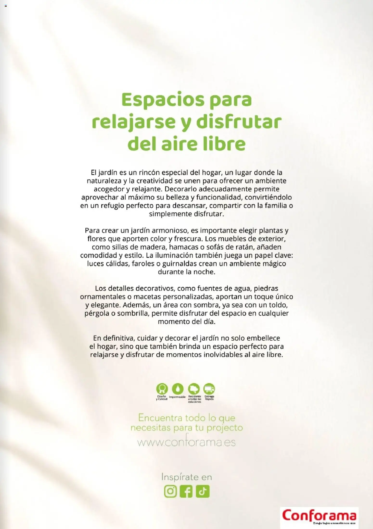 Conforama Guía Jardín 2026 │ válido desde el 19.03.2026 | Página: 3 | Productos: Muebles, Juega, Galette de chaise