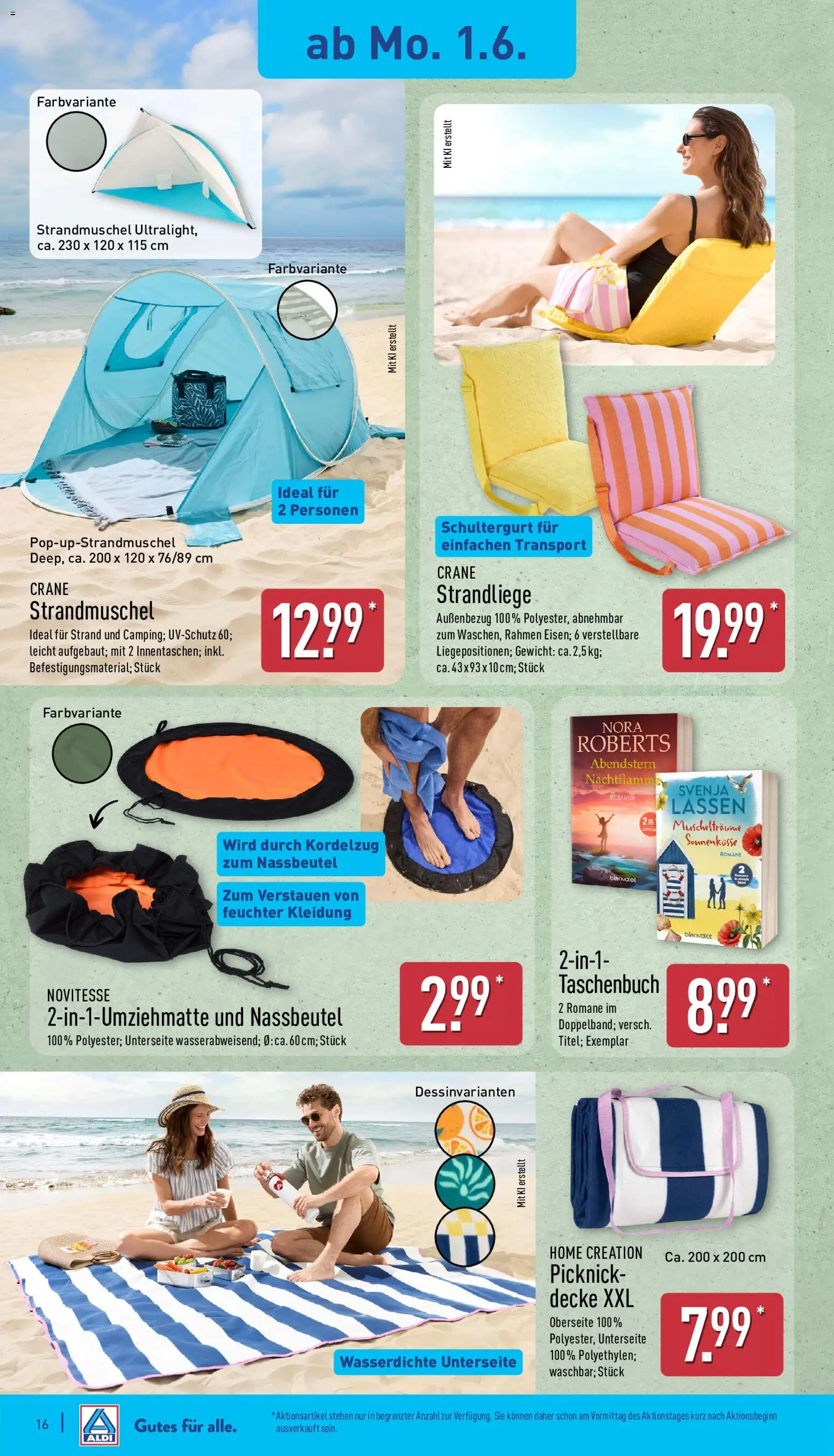Aldi Prospekt – gültig ab 01.06.2026 | Seite: 16 | Produkte: Gewicht, Decke, Home creation