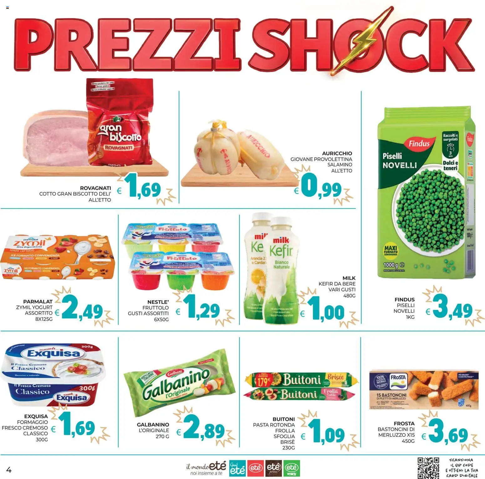 Volantino Eté del 11/09/2026 | Pagina: 4 | Prodotti: Kefir, Merluzzo, Dolci, Senza lattosio