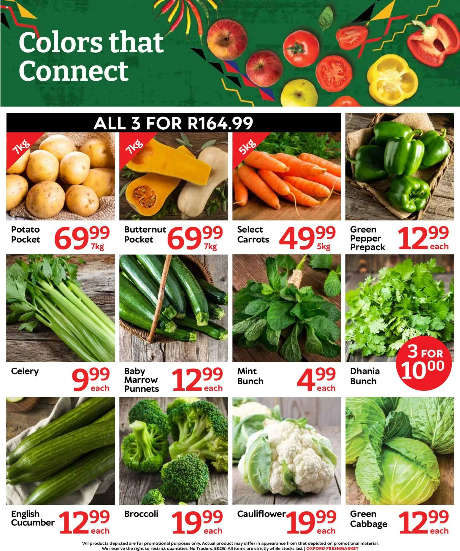 New Oxford Freshmarket catalogue – valid from 09/09/2026 | Page: 4 | Products: Cauliflower, Broccoli, Celery, Pepper