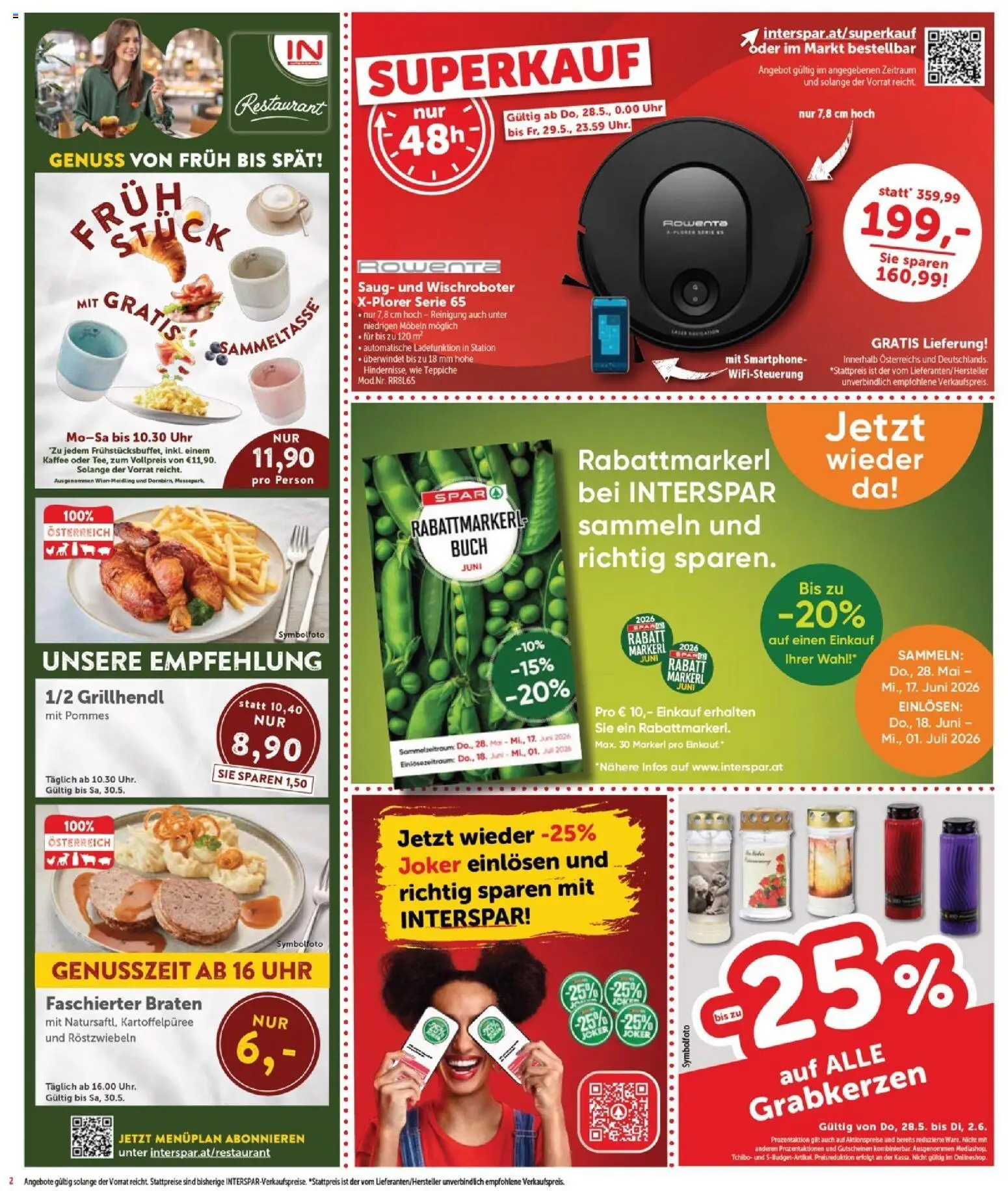 Interspar Flugblatt - Burgenland Nord gültig ab 29.05.2026 | Seite: 2 | Produkte: Marhalábszár, Smartphone, Uhr, Kaffee