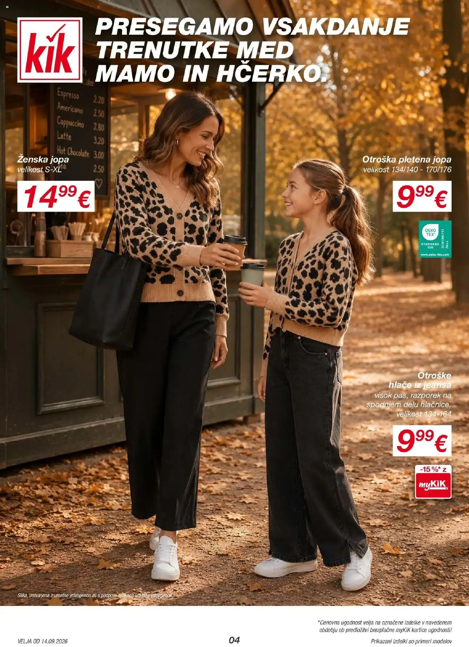 Kik katalog veljaven od 11.09.2026 | Stran: 4 | Izdelki: Med, Hlace