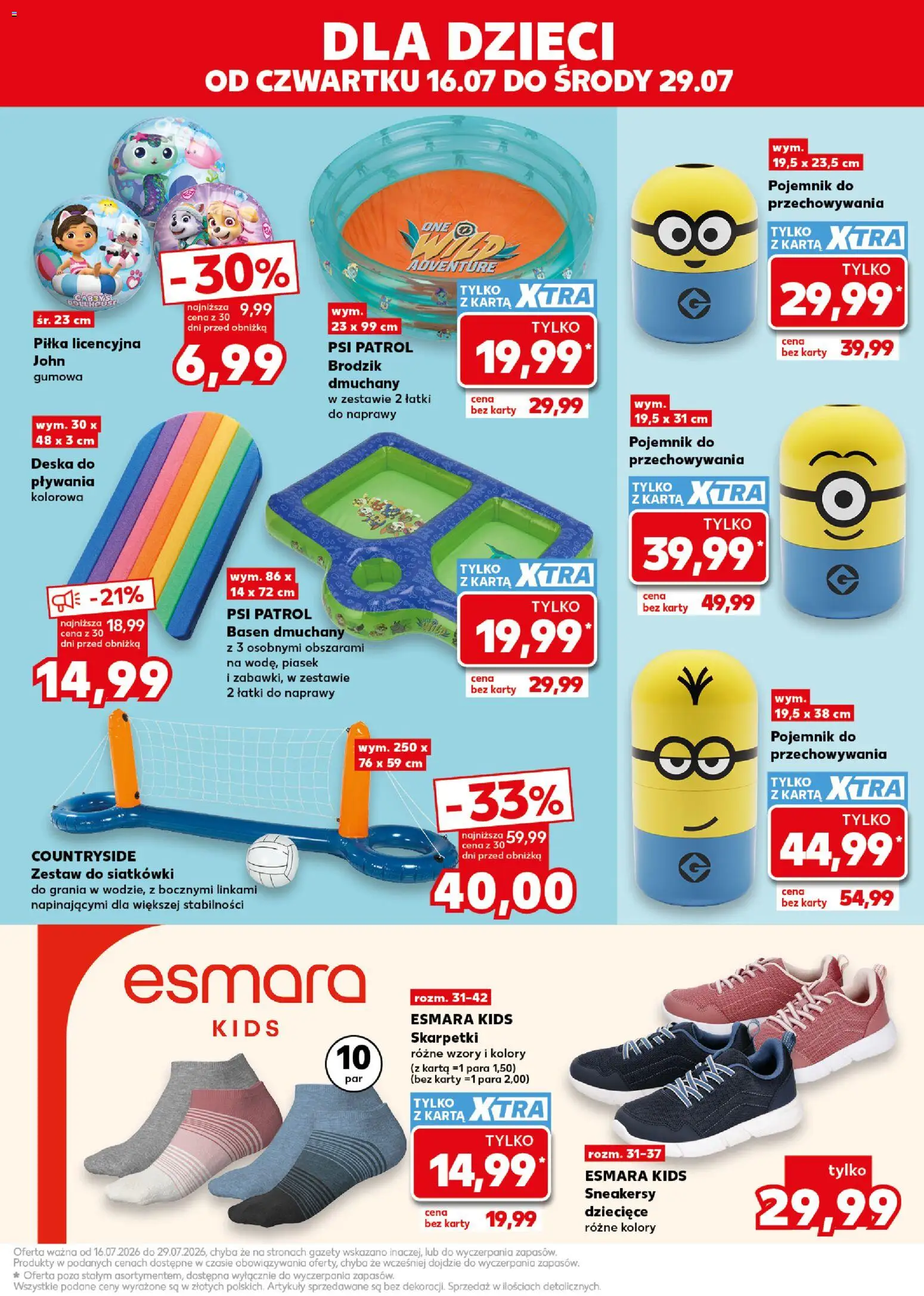 Kaufland Polsko leták - Mocny start od 20.07.2026 | Strana: 23 | Produkty: Karty