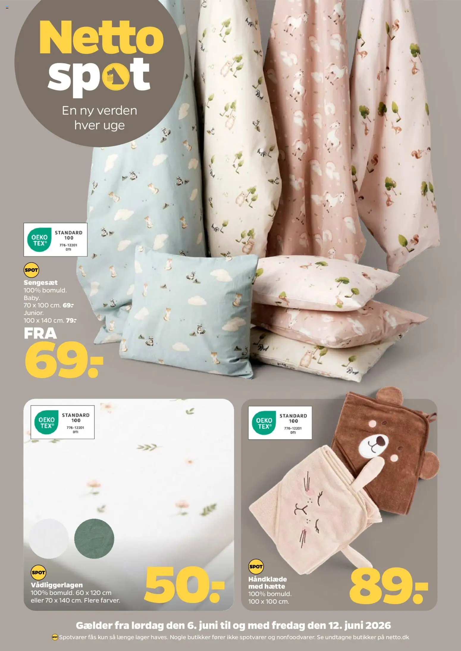 Netto tilbudsavis – gyldig fra 05.06.2026 | Side: 23 | Produkter: Sengesæt, Håndklæde