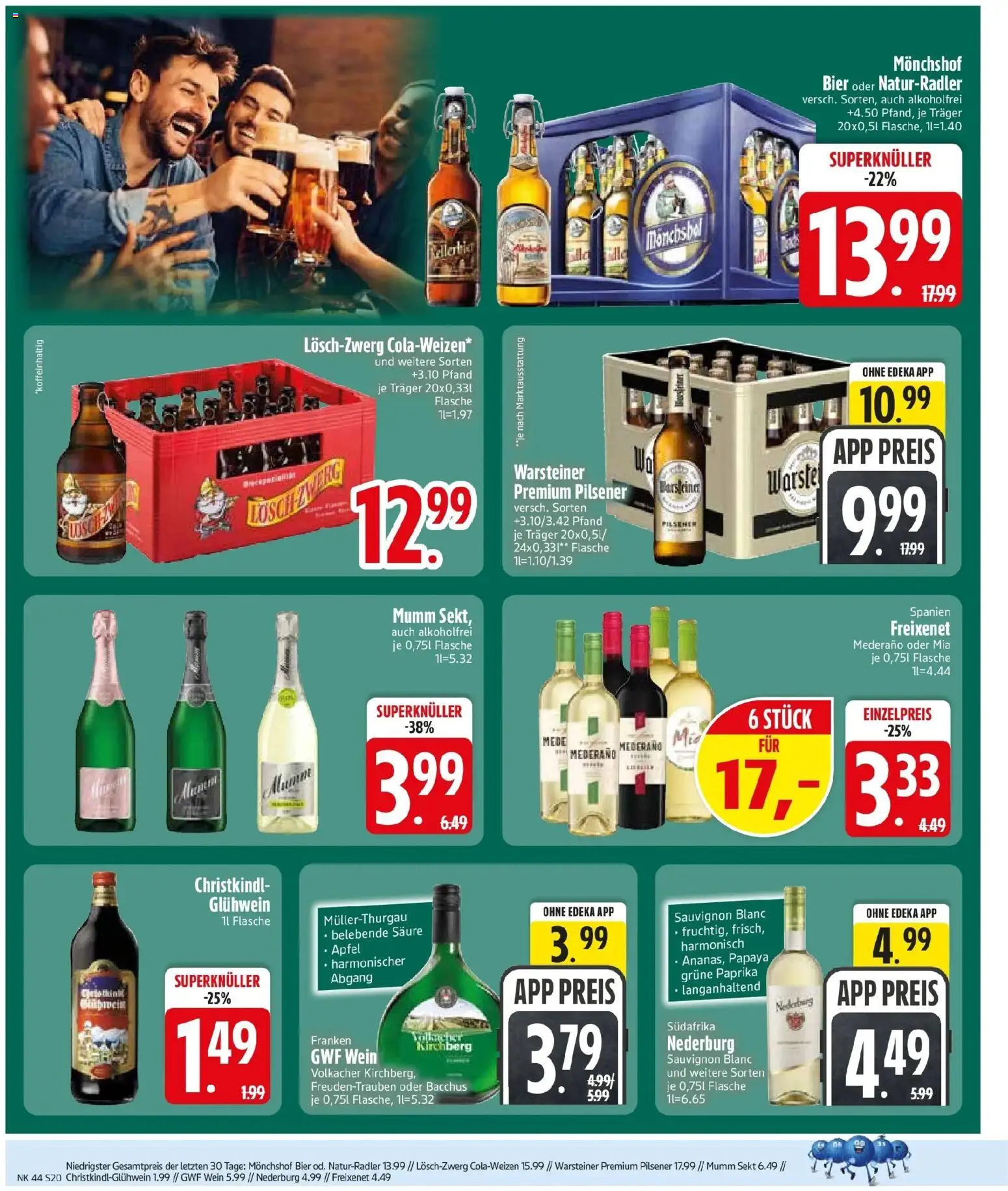 Edeka Prospekt Haar (ab 26.10.2026) » Angebote Online | Seite: 22 | Produkte: Mumm sekt, Bier, Sekt, Warsteiner