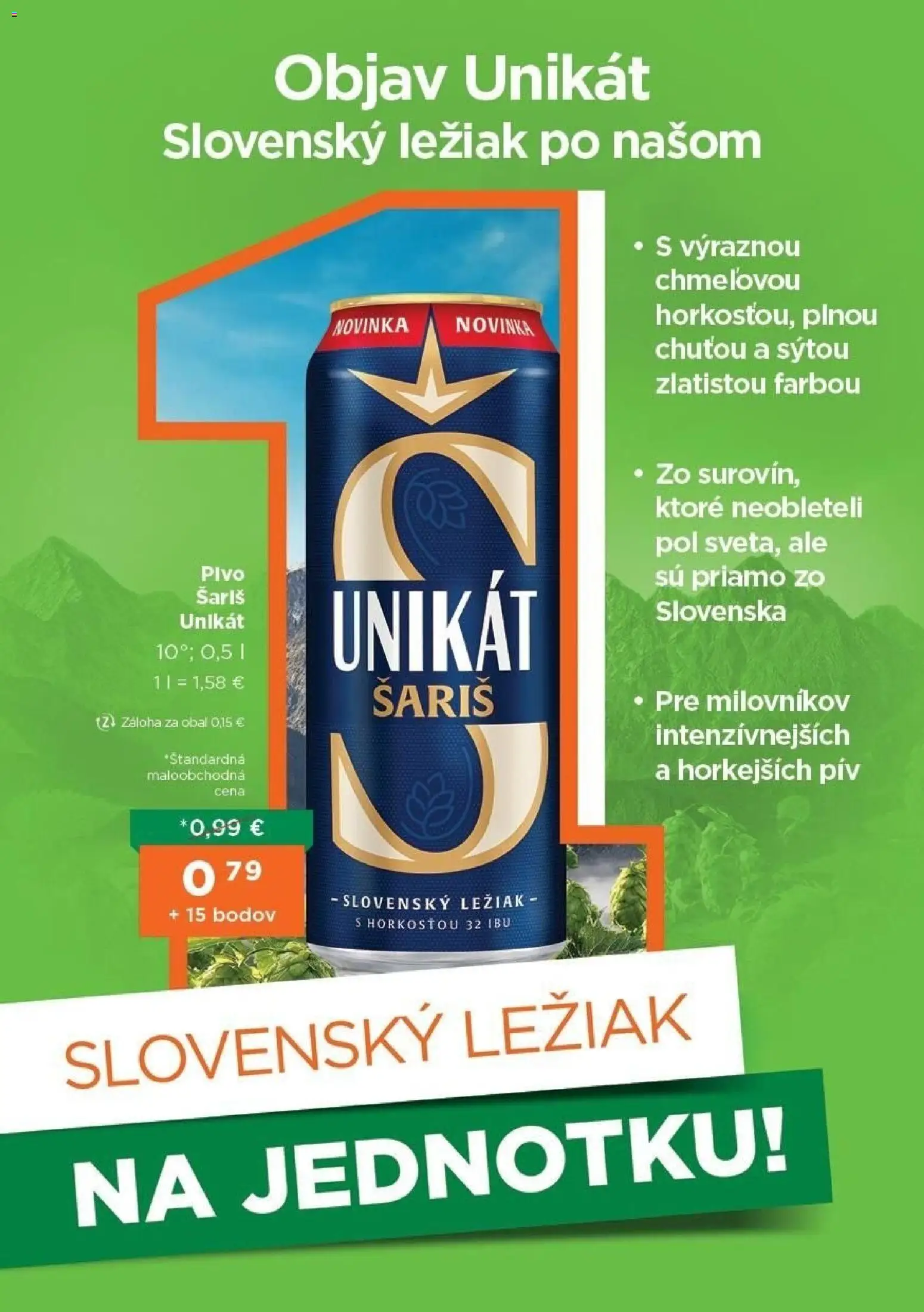 Nové 1day akcie – leták je platný od 01.08.2026 | Strana: 5 | Produkty: Šariš