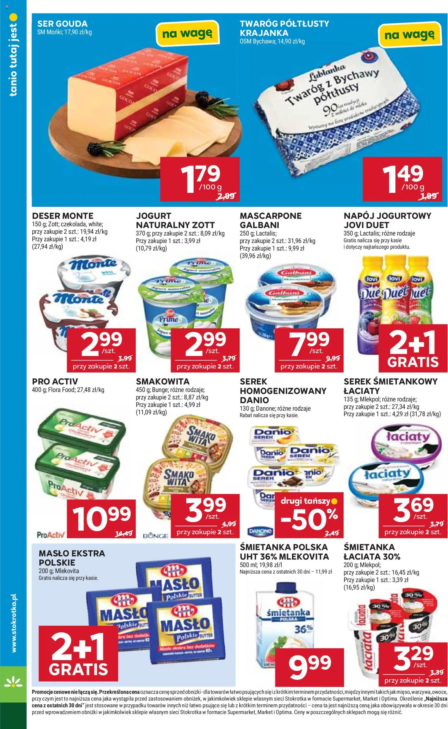 Stokrotka gazetka od 14.05.2026 | Strona: 16 | Produkty: Twaróg półtłusty, Mascarpone, Ser, Ser gouda