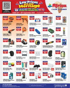 Africa Cash & Carry specials catalogue – valid from 23/09/2026 | Page: 39