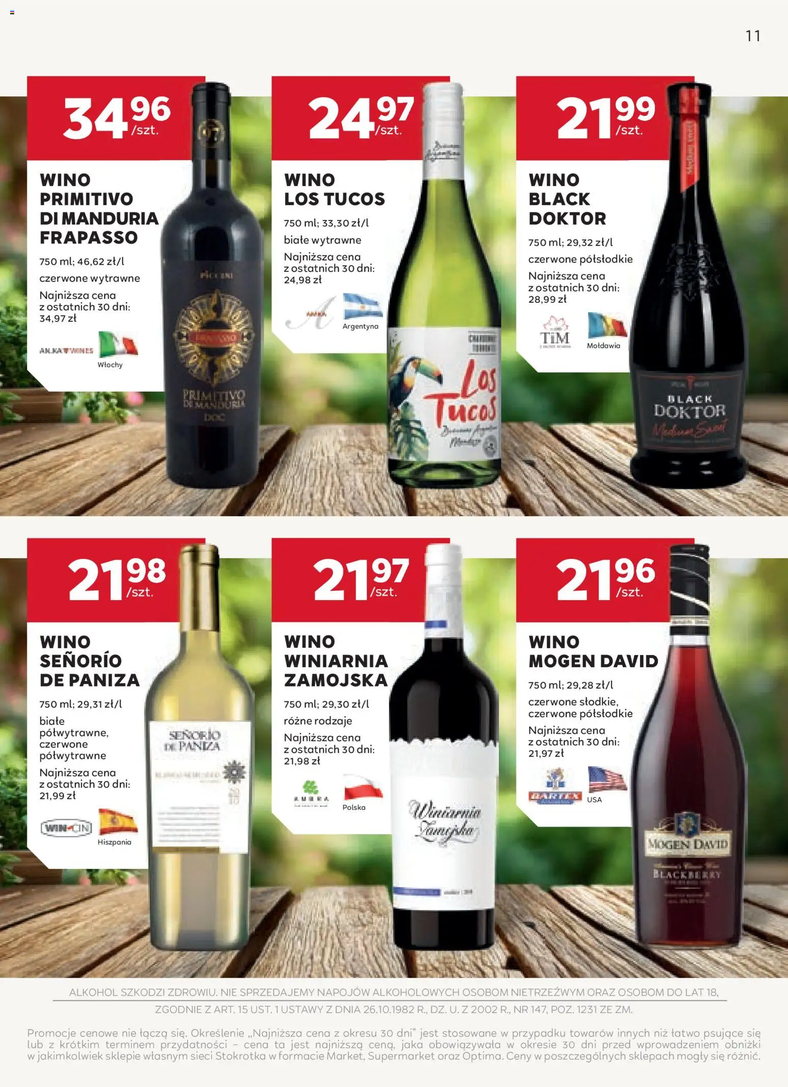 Stokrotka gazetka - Oferta alkoholowa od 14.05.2026 | Strona: 11