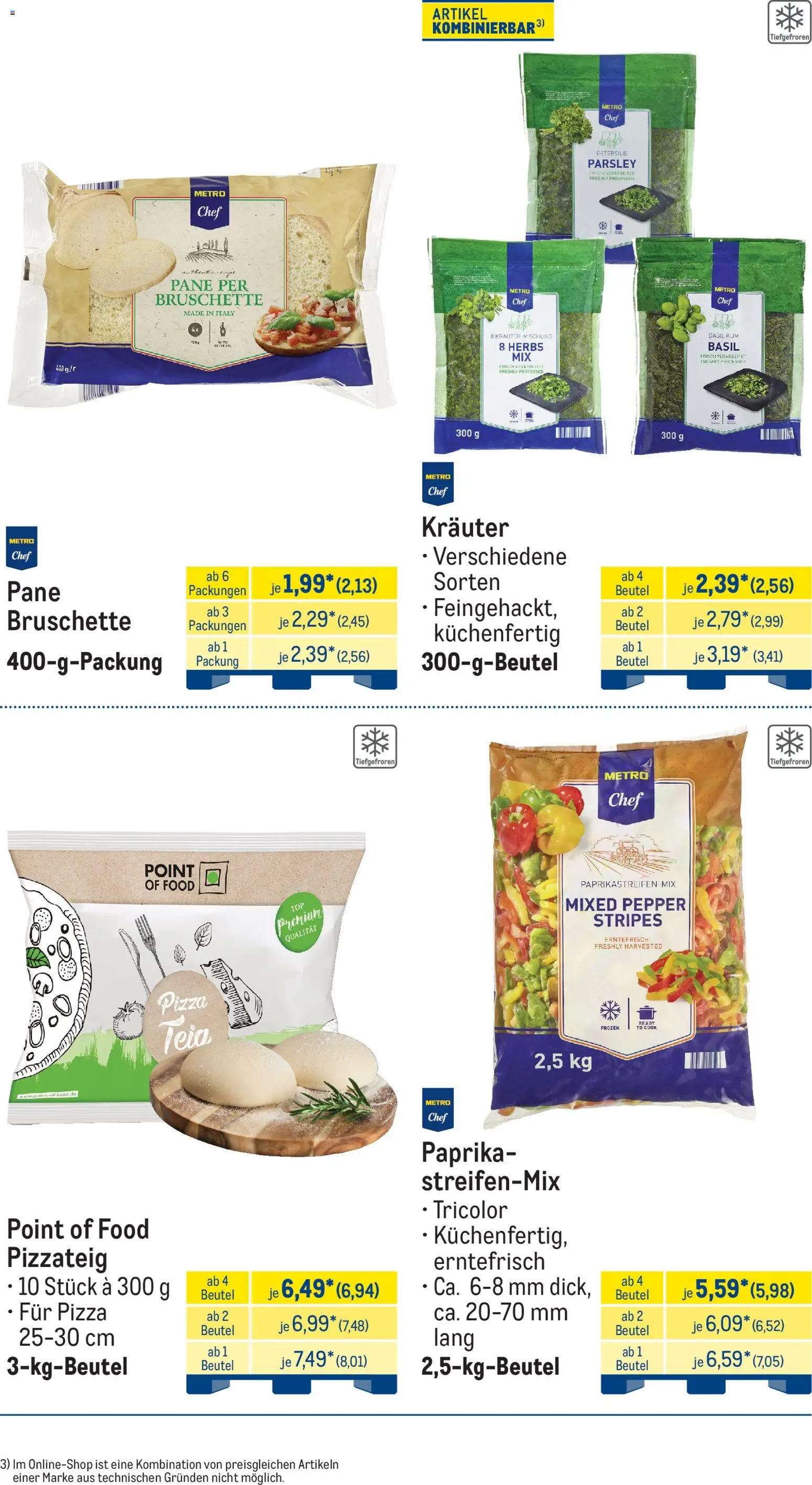 Metro Monats-Menü – gültig ab 01.07.2026 | Seite: 20 | Produkte: Pane, Paprika, Petersilie, Pizza