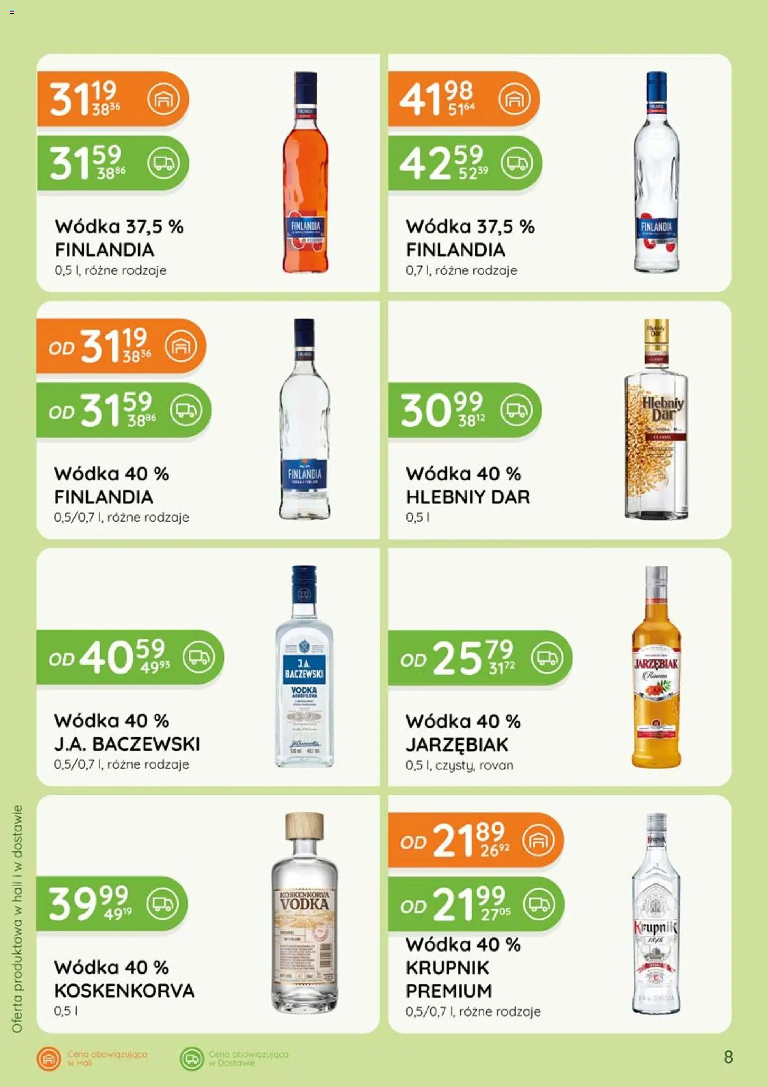 Eurocash gazetka - Katalog Alkoholowy od 01.06.2026 | Strona: 8 | Produkty: Krupnik wódka, Vodka, Wódka