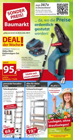 Sonderpreis Baumarkt Prospekt 	 ab 02.05.2026 gültig