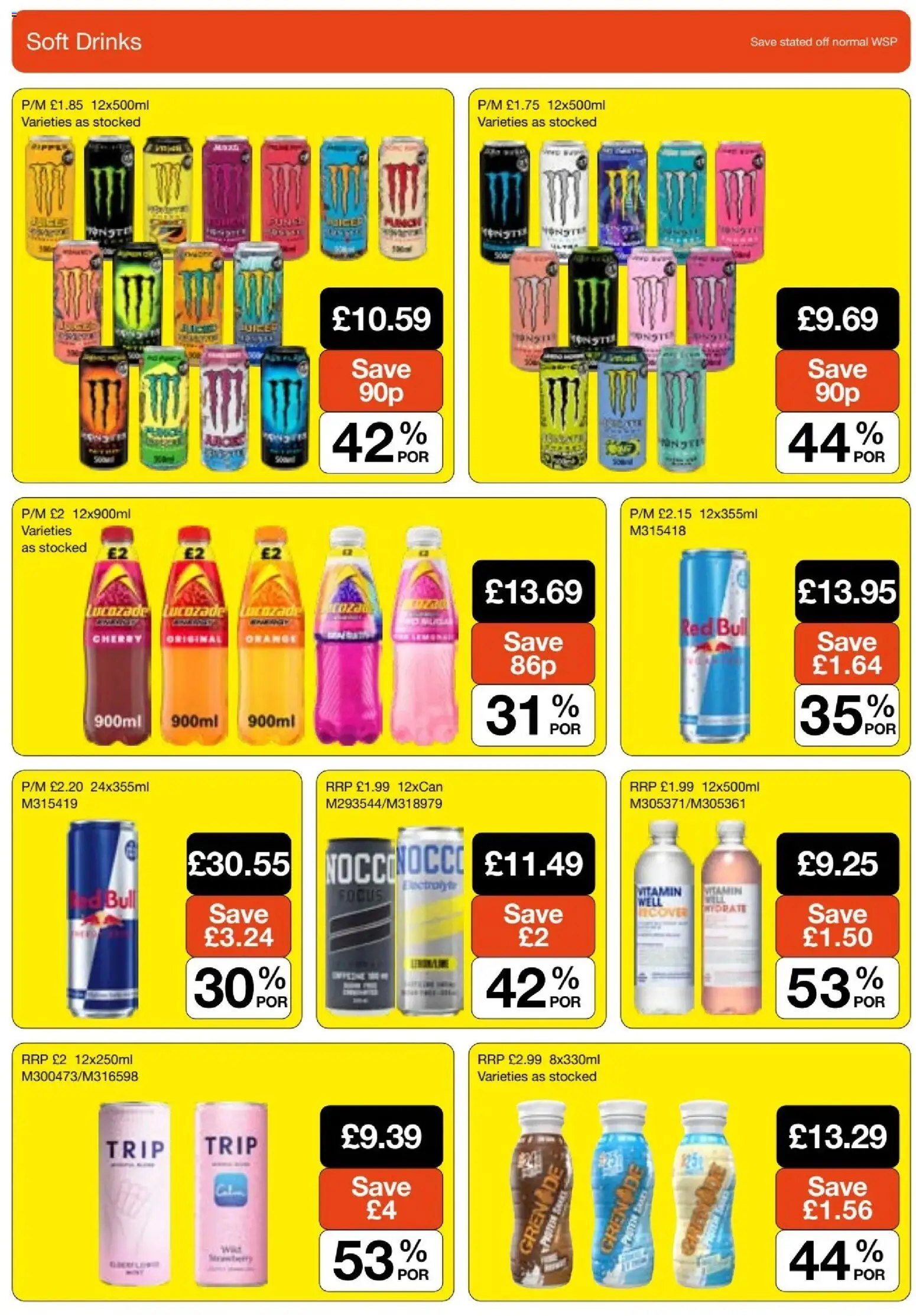 {H1} | Page: 2 | Products: Drinks, Orange, Red Bull