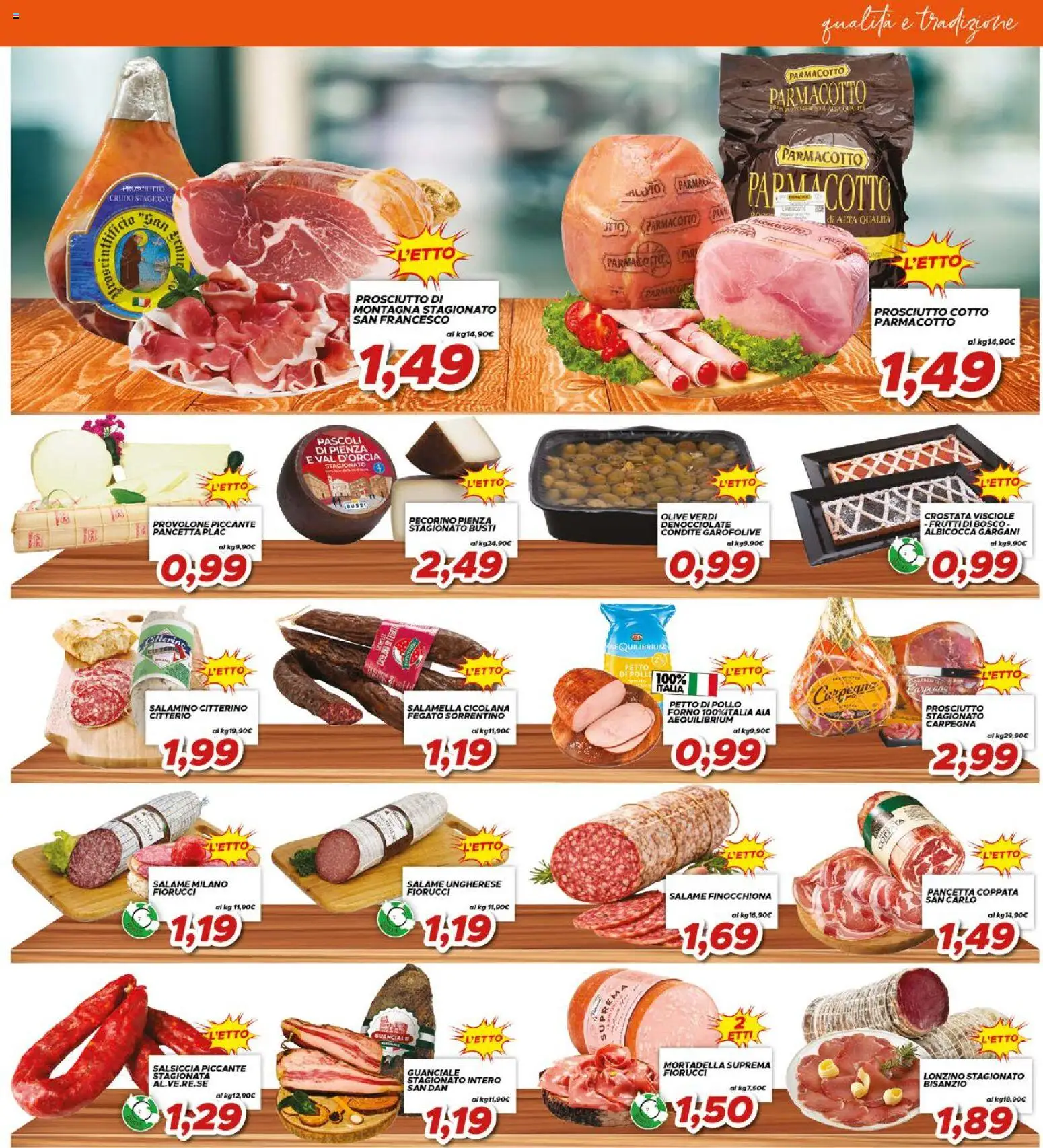 Volantino Ma Supermercati del 29.04.2026 | Pagina: 3 | Prodotti: Salamella, Pollo, Pancetta, Guanciale